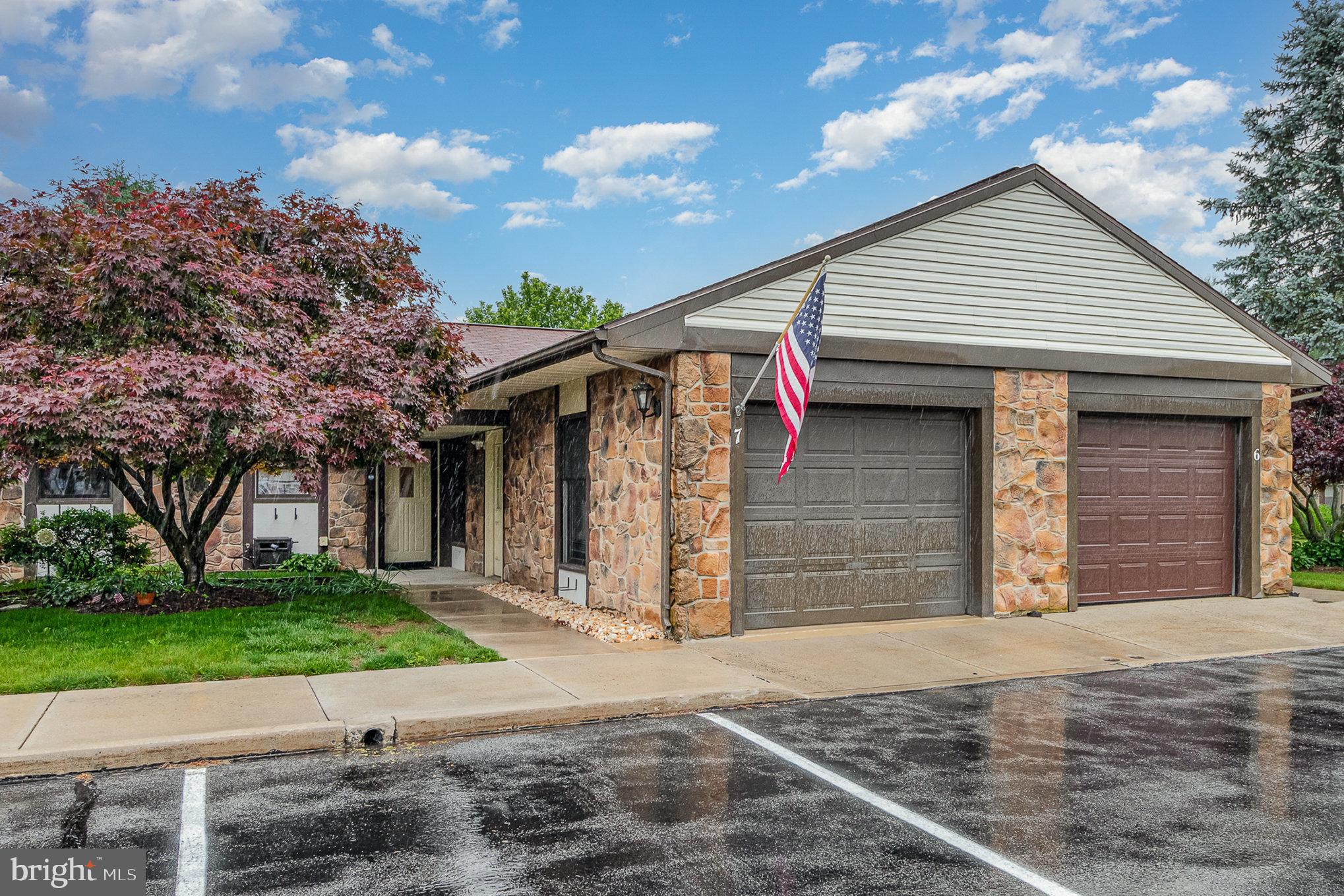 Low-Maintenance Living in The Villas! Welcome to this well-cared-for 2-bedroom, 2-bath ranch-style townhome nestled in South Middleton Township. From the moment you step inside, you’ll feel right at home with the open floor plan, fresh paint, updated kitchen flooring, and thoughtful touches throughout. The sunny four-seasons room features built-in bookshelves, perfect for turning it into your dream library, office, or hobby space! The efficient kitchen offers plenty of cabinetry, and all appliances are included (including the washer and dryer!). A separate laundry room and detached garage with extra storage add everyday convenience. The primary suite includes a roll-in shower, and the HVAC and dryer vent have been recently serviced for peace of mind. Some Additional highlights: Two full baths, Detached garage, Shared entry lobby and community meeting room, Monthly fee: $140 HOA covers lawn care, snow removal, and exterior/common area maintenance, Convenient location near Mayapple Golf Course. Whether you're looking for a starter home or the perfect place to downsize, this charming home offers comfort, convenience, and easy living. Come take a look! **OFFER DEADLINE SET FOR FRIDAY 6/6 -please see agent remarks**