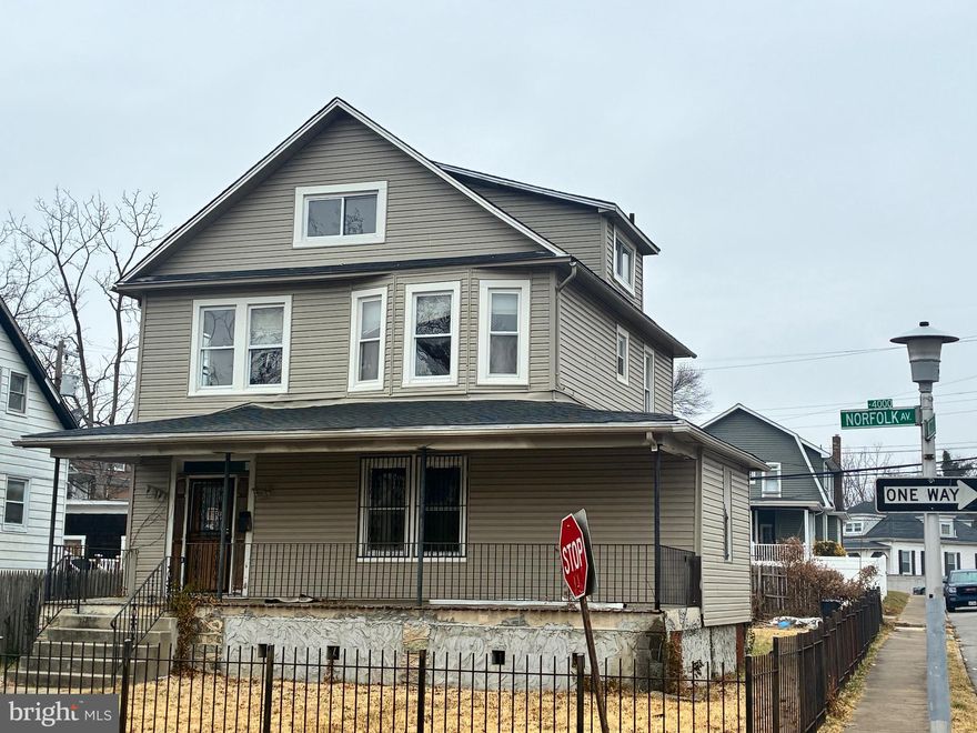 INVESTOR SPECIAL! HUGE INTERIOR + GARAGE + VALUE-ADD UPSIDE 

Investor special with tons of upside! This property is a full renovation opportunity featuring a spacious interior layout with generously sized rooms throughout. The attic offers impressive bonus space with plenty of natural light, ideal for future expansion, and the basement presents the potential to add approximately 850 sq ft of additional living space. A rare 2-car detached garage with private access plus extra off-street parking adds significant value. The lot allows flexibility for future improvements and outdoor functionality. Conveniently located near major routes, shopping, and public transportation.

Cash, hard money, or rehab financing preferred.