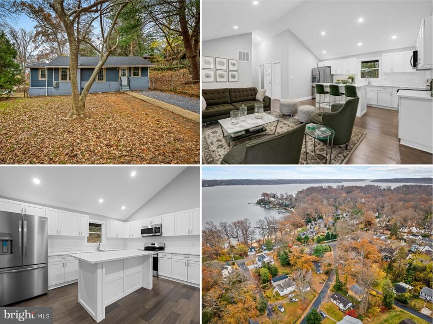 Nestled in the peaceful Herald Harbor community and just steps from the Eddy Road boat launch, this beautifully & newly finished home blends modern comfort with classic charm—perfect for outdoor lovers who want adventure right outside their door. The interior feels brand new, with fresh paint, new flooring, and a fully renovated kitchen featuring new cabinetry, quartz countertops, and stainless steel appliances. Both bathrooms have been stylishly updated, and the home benefits from significant recent improvements, including a new HVAC system and water heater, offering efficiency, reliability, and peace of mind. The exterior has also been refreshed to enhance curb appeal and create a warm, welcoming first impression. The lower level, accessible through its own private entrance, provides flexible space ideal for a home office, studio, gym, or additional storage. Steps from the Severn River, residents can enjoy boating, paddleboarding, fishing, and peaceful waterfront living, while the off-road mountain bike trails connecting Herald Harbor to Arden add an incredible bonus for cyclists, trail runners, and families who love the outdoors. All of this comes with convenient access to major commuter routes to Annapolis, Baltimore, and Washington, D.C. Move right in and enjoy a thoughtfully completed home in the heart of Crownsville’s beloved Herald Harbor community—where water, woods, and adventure meet.