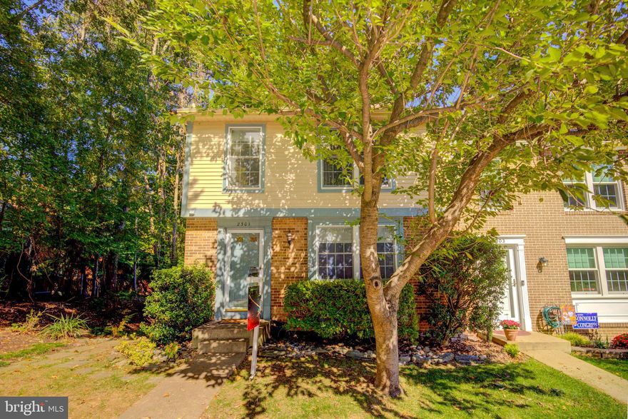 Start your new year off here!   Beautiful, private end unit 3BR 1 Full 2 1/2 bath townhome in Reston!  The back yard oasis is surrounded by trees and parkland.   Slate patio, easy maintenance with no grass to mow. Hardwoods throughout main level.  Updated kitchen.  Huge walk in closet in primary bedroom.  Large bedrooms. Tastefully painted. HVAC new in 2019.  Plenty of storage. Located in amenity filled Reston, just minutes away from Metro Silver Line  and 15 minutes to Dulles Airport.  Please see virtual walk through tour.