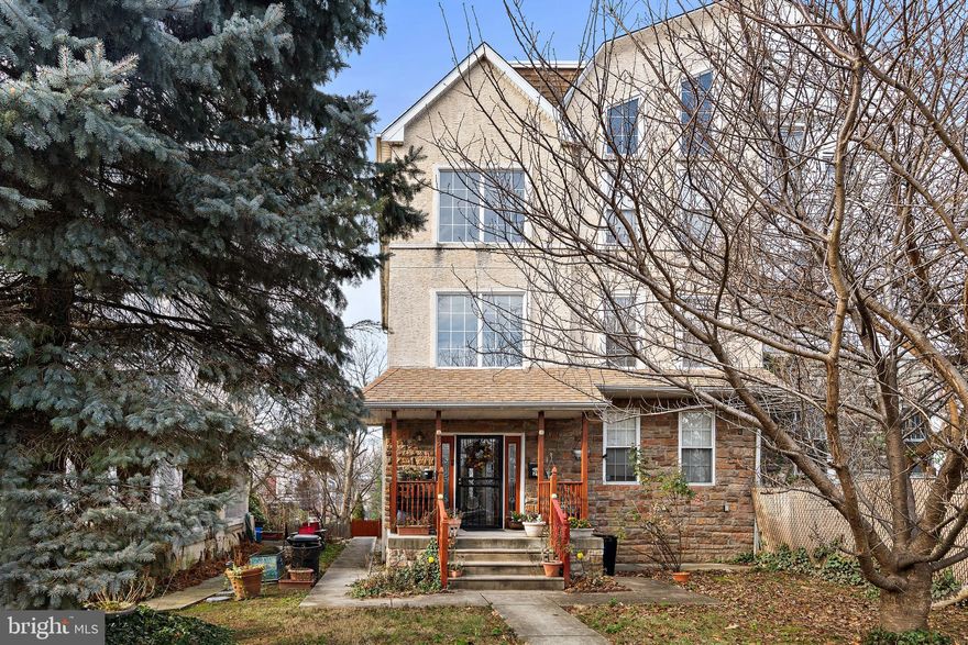 This twin is a Custom Townhouse in West Mt Airy .The property offers 4 bedrooms ,2.5 baths ,master suite with private seating room and a deck.An open concept on lower level includes a living, dining room,kitchen ,fireplace and private den/ library. The lower level has a  guest bathroom that rounds out the ground level. A private large yard with off street parking and completes the private yard. The house has a ton of custom features ,loft seating room on the second floor and custom windows to bring in the natural light.