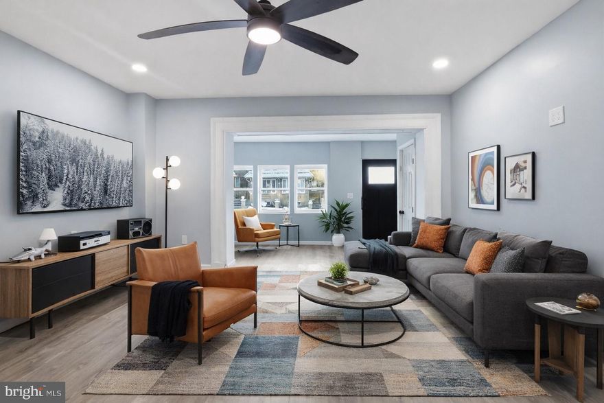 This stunningly renovated 3-bedroom, 1.5-bath home boasts over 1,000 square feet of living space, featuring a cozy outdoor area perfect for grilling. The finished basement enhances the home's functionality, while the kitchen showcases elegant white shaker cabinets complemented by beautiful white granite countertops, making it an inviting space for both cooking and entertaining. Don't miss the chance to make this gem your own!