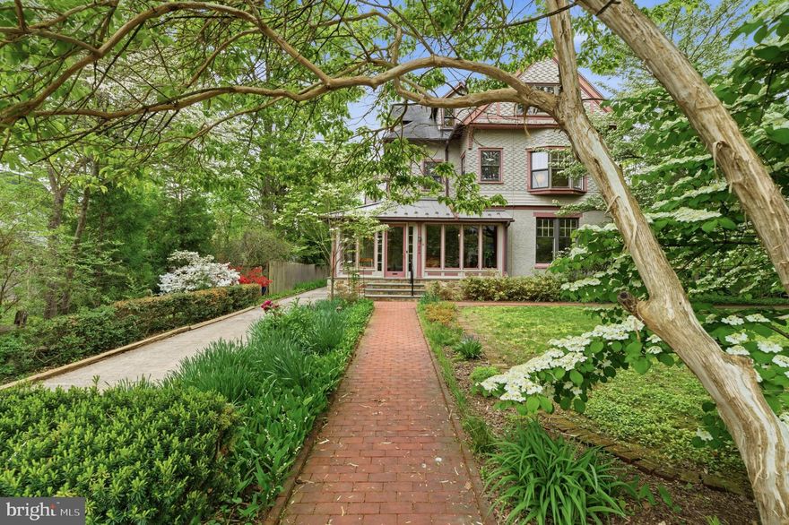 A legacy home in one of the best locations in North Wayne.  Welcome to 404 Oak Ln, offering 6 bedrooms, 4 full baths, exceptional square footage and versatility in the 3 story floor plan, set on a nearly half acre level lot in the heart of it all!  This home has been loved by the same family for decades.  The storybook setting has been built over time to include mature foundational landscape, a native plant prairie garden, a gorgeous pool which is perfectly located on the lot (so you’ll still have a huge backyard), oversized attached garage and long private drive.  Enter at the front wrap around porch, a space you can enjoy 3 seasons a year.  The main level of the home has rich Victorian details to include oak hardwood floors, a stunning staircase, gorgeous fireplace and original molding details.  The ceiling height is wonderful and each room flows beautifully into the next starting at the foyer entry.  The scale of the rooms are grand and the dining room is a wonderful space for entertaining.  The country kitchen includes a walk-in pantry, large mudroom/laundry room space, an original oak built in, white shaker cabinetry and access to the back staircase for convenience.  The mudroom has a full bathroom which offers convenience for pool goers.  Upstairs on the 2nd floor you’ll find 4+ bedrooms and 2 full baths.  Stunning tile in pristine condition in the hall bath and a renovated bathroom in the back bedroom with a glass surround shower.  Enjoy gorgeous views of the property from the 2nd floor porch.  The size of bedrooms are large and reconfiguration for your needs is possible.  Up on the 3rd floor there are 2 additional bedrooms and an amazing walk-in closet room with original builtins.  The basement of the home is unfinished and large for storage.  From the moment you pull down the street, you are surrounded by other stunning homes, rich in history, all unique, with gorgeous landscapes.   The home has gorgeous gingerbread details, classic for its era.  You’ll love the far setback off of the street and will be blown away by the size of the back and side yards as well.  This home offers an amazing opportunity to reside in one of the most sought after walk-to Wayne locations, a chance to customize a home to fit your needs and create something that will last a lifetime.