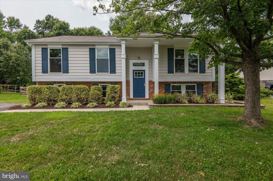 Welcome to 24036 Preakness Drive, a beautifully updated 4 BR / 2 BA split-foyer located on a quiet street just blocks to Damascus Regional Park! Upon entering the home you'll notice the soaring ceilings in the foyer, which lead you to the open living and dining rooms, accented by gorgeous hardwood floors and an abundance of natural light pouring in from both sides of the home. The dining room has direct access to the large deck, great for indoor / outdoor flow and perfect for entertaining! The kitchen features granite countertops, stainless steel appliances, and vaulted ceilings! The finished lower level features a large recreation room, bedroom, full bath and laundry room - perfect for overnight guests or an in-law / au-pair suite. The home features new paint and carpet throughout, and a new 12'x16' storage shed, perfect for your oversized toys and garden supplies! Recent HVAC, hot water heater, and washer / dryer. GREAT LOCATION! Access to  paved trails throughout the neighborhood that connects to Damascus Regional Park and the hiker biker trail, formally known as The Magruder Branch Stream Valley Trail. Nearby to Shopping & Restaurants. EZ Transportation! Bus stop is located at the entrance of the community. Near major commuting routes (I-270, I-370, and Ridge Road). So much to love, inside and out. Welcome Home!
