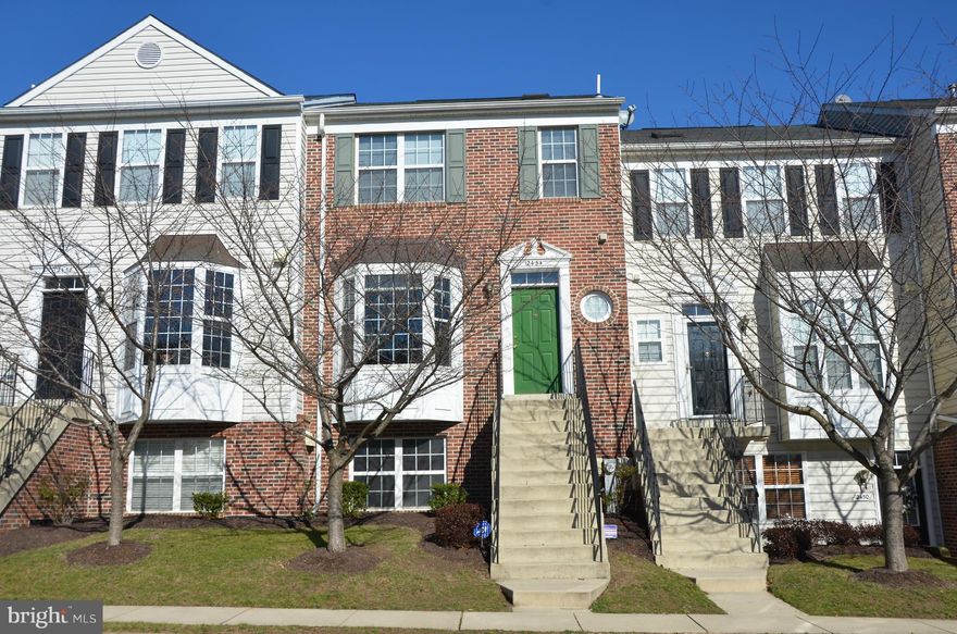 Immaculate 3BD, 2.5 BA brick front townhouse in Crofton! Eat-in kitchen w/ center island, newer carpet, 9ft ceilings on main lvl, toasty 3-sided fireplace, and 2 decks and fenced rear yard! Master Bedroom has vaulted ceiling & ensuite bath w/soaking tub, walk-in closet.  Amazing community amenities including pool, front lawncare & snow removal.   Easy commute to Ft Meade, DC or Baltimore!