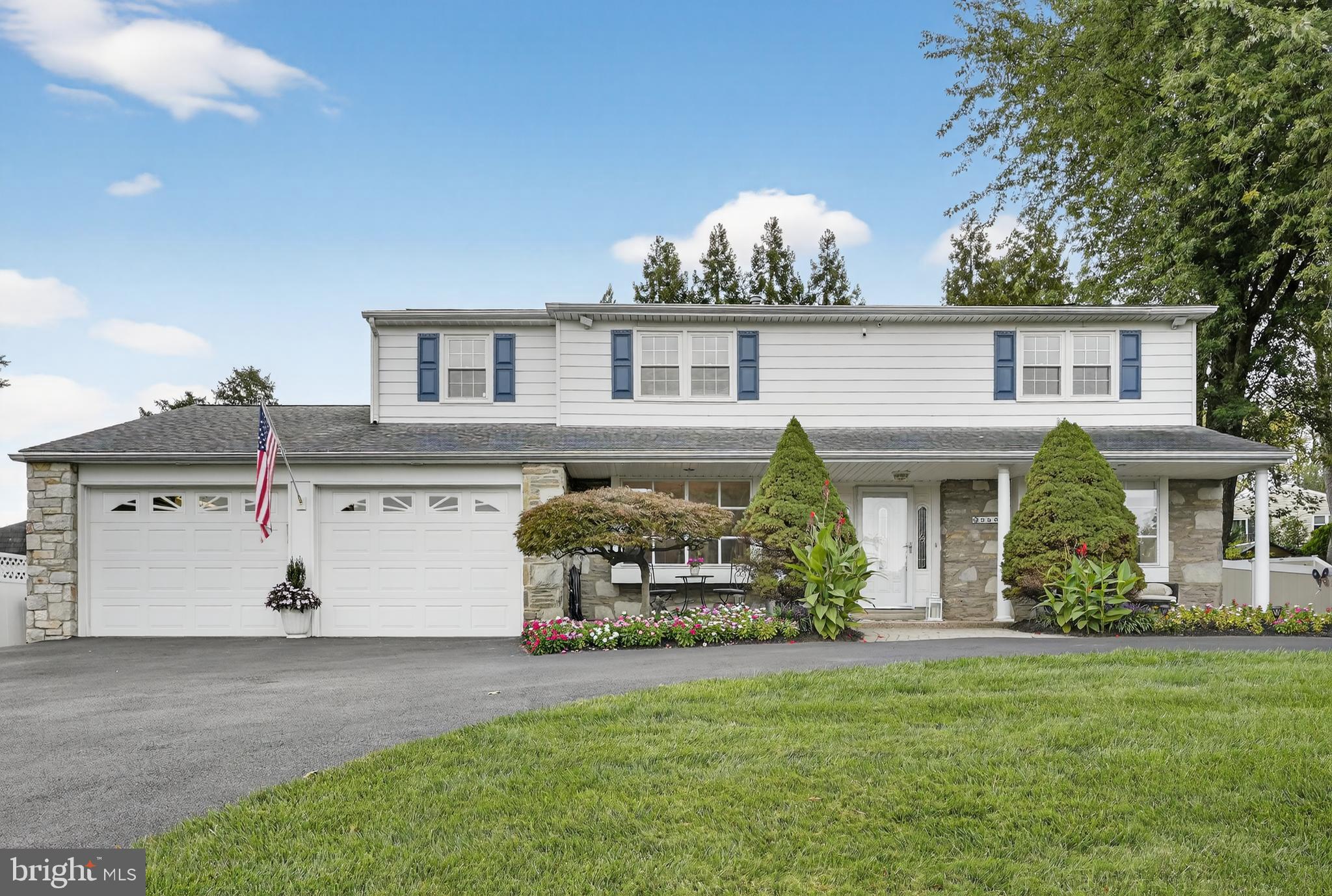 Welcome to Your Dream Home in the Albidale community in Huntingdon Valley
Experience the perfect blend of timeless elegance and modern convenience in this stunning 4-bedroom, 3-bathroom home, where every detail has been meticulously cared for. From the moment you arrive, the magnificent curb appeal captivates you with a stately circular driveway, leading to a charming paver patio entrance and a covered front patio,
Step inside the sun-drenched foyer and be greeted by recently installed flooring, a new staircase, and a beautiful banister that sets the tone for the entire home. The first level has been thoughtfully updated with new doors, trim work, and pristine flooring. The spacious living room, featuring a classic bay window flows seamlessly into the elegant dining room, where solid hardwood floors and another bay window create the perfect space for gatherings.
The heart of the home is the updated kitchen boasting quartz countertops, coordinating tile backsplash, and sleek stainless-steel appliances. Adjacent to the kitchen is a bright and open family/den area complete with LVT hardwood flooring and an abundance of recessed lighting. The breakfast area, with its convenient butler's bar and glass-accented cabinetry, overlooks the home's spectacular exterior. A laundry room, a dedicated workspace or office and an updated powder room with inside access to the expanded two car garage complete this level.
The home's exterior is a true homeowner's paradise. Professionally designed gardens, vibrant flower beds and a lush, manicured lawn create a serene and private sanctuary. In addition to the 2001 addition, recent upgrades include a newly enhanced driveway in 2022, a full fence replacement in 2023, and a brand-new retractable awning in 2024, providing the perfect setting for outdoor entertaining and relaxation.
The upstairs level presents a well-appointed layout with four spacious bedrooms and two full baths. An expanded primary suite, ( a feature of the home's earlier additions,) offers a private retreat with a luxurious en suite bath and a glass-enclosed walk-in shower. The expansive walk-in closet is so large it could easily be repurposed as a nursery or a small office. Three additional generous bedrooms and a shared full hall bath complete this level. The home addition also created the current oversized two-car garage. As a bonus, beautiful hardwood floors lie ready to be revealed beneath the carpet on both the first and the majority of the second floors.
The finished lower level offers an ideal space for recreation and relaxation, with plenty of storage closets. It is the perfect spot to host a game night or take in a film.
With its tasteful updates, spacious layout, and a backyard designed for pure enjoyment, this home is ready to welcome its new owners. Do not miss the opportunity to make this Huntingdon Valley gem your own.
