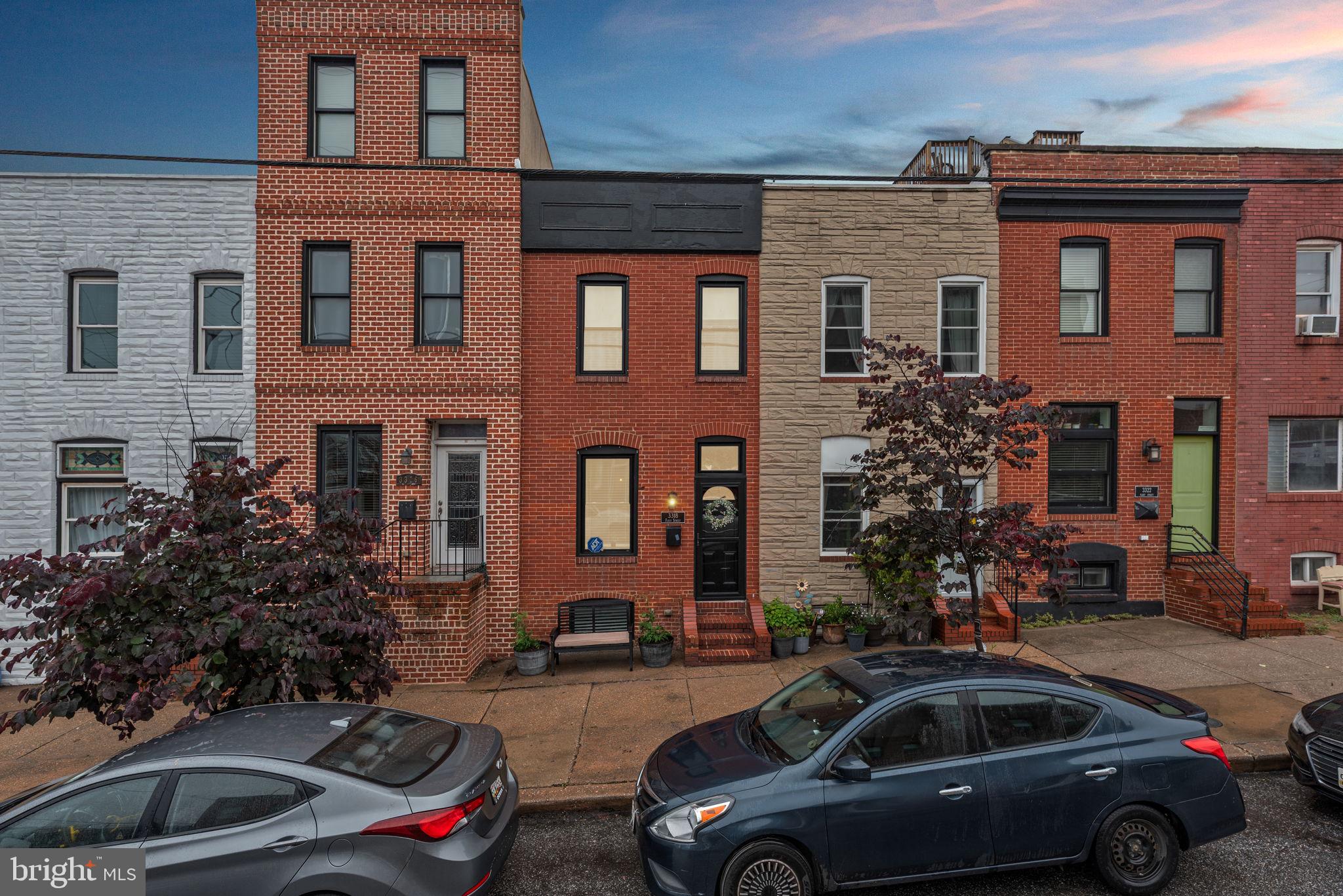 Welcome to 3318 Fleet Street – a beautifully updated 3-bedroom, 2 full and 2 half bath rowhome located in vibrant Canton. Step inside to a spacious open-concept main level with exposed brick, hardwood floors, and timeless Baltimore charm. The kitchen has been fully renovated with white shaker cabinets, granite countertops, stainless steel appliances, and ample storage.
The fully finished basement offers a large living area that can function as a bedroom or guest suite, a spacious flex area, and a large storage room—a huge bonus for city living. Upstairs, you'll find two generously sized bedrooms and two updated full baths. The front bedroom features vaulted ceilings and plenty of space, while the newly remodeled hall bath adds a fresh, modern touch. The expansive primary suite offers two walk-in closets and a luxurious en-suite with a double vanity and walk-in glass shower.
The fourth floor includes a bonus room ideal for a home office, lounge, or creative space, along with a wet bar, half bath, and access to a private rooftop deck—perfect for relaxing summer evenings with city views.
All of this, just under half a mile to Patterson Park and a short distance to Canton Square’s restaurants, shops, and waterfront. This is city living at its finest!