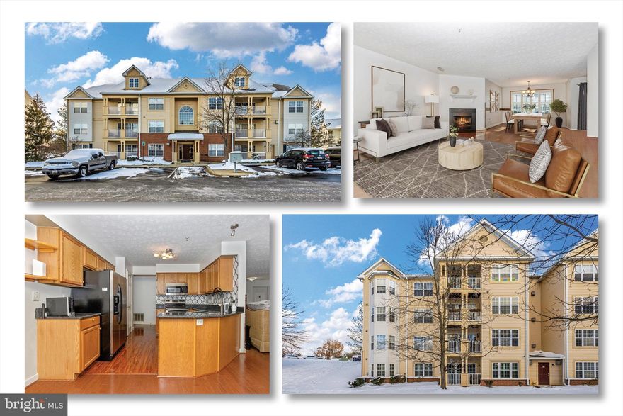 Contract fell through - their loss, your gain! Nice condo in very good condition, in amenity-rich SPRING RIDGE! This is the larger floorplan in the Springwater section of condos. One owner, luxury vinyl plank flooring in main living areas, with carpeting in the bedrooms. Granite counter tops, stainless steel appliances, gas fireplace with marble surround and mantel, controlled with wall switch and remote. This ground level unit opens to the covered patio and to courtyard common area with a nice wide-open view - NOT of the parking lot! Upgraded light fixtures, brand new ceiling fan installed in MBR. This unit has a completely replaced HVAC system 2016/17, and water heater with lifetime transferable warranty. Quality front load washer and dryer stay.  Ceramic tile in baths. Bay window and large walk-in closet in MBR. Gorgeous professionally installed white Plantation shutters throughout. A bit of fresh cosmetics and you have a great gem. Call with any questions!