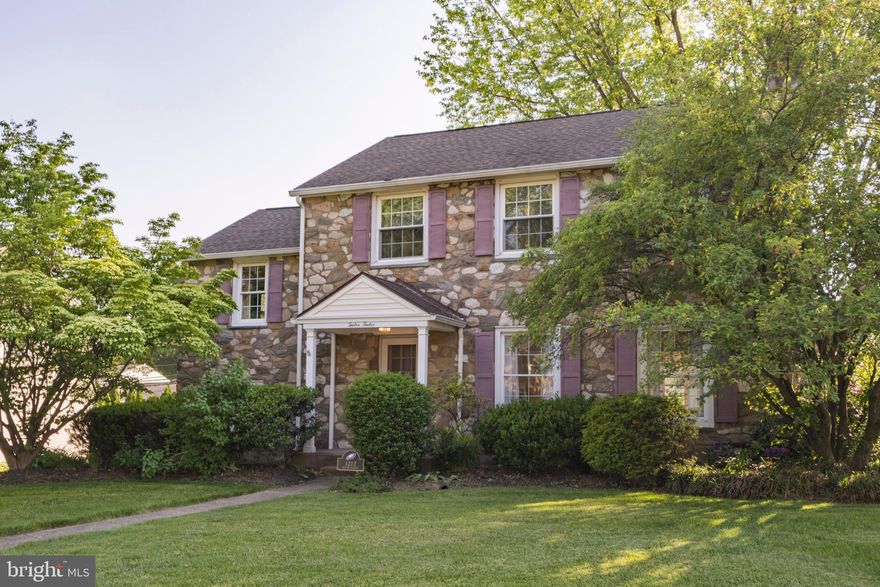 Want something just a bit different? This stone colonial might just be the place for you. Enter the foyer and immediately notice the large comfortable living room with a beautiful fireplace. The Dining room features a bow window overlooking the rear yard. The kitchen in not the original and has been updated to include an island and pantry cabinet. Just off the kitchen there is a great enclosed porch great for most seasons. The home has a partly finished basement with walk out and a laundry room.  Head part way up the steps and just to the left is a large bedroom, office or den (your choice). There are three additional sizable bedrooms, a hall bath and the main bath in the main bedroom.  The property is well maintained and with your personal touches, can be truly fabulous. Don't miss out on this pre-inspected home in Drexel Hill. Delaware county has recently undergone re-assessment. Speak with you agent regarding any questions on tax assessments.