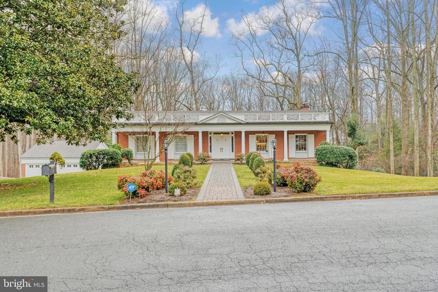 Remarkable 1 acre, located amongst multi-million dollar estates, in excellent condition. 6 bedrooms, 3 full baths, lower level expansive walk out with tons of natural light. Dated bathrooms and kitchen but very easy to renovate. Hardwood floors,  2 fireplaces, flat entry/no stairs offers 1 level living. Beautiful moldings, wide foyer/entry, expansive trex deck with sweeping lawn  backing to trees. Detached 2 car garage with amazing drop down attic space for storage, EV charging station, additional parking spaces, quiet street. Roof 5 years old, furnace and hot water heater 5-7 years old, generator 2001, Marvin windows, exceptionally cared for and loved. Easy to see by appointment. Do not walk lot without appointment. Owner occupied. Natural gas & public water are located at the street.