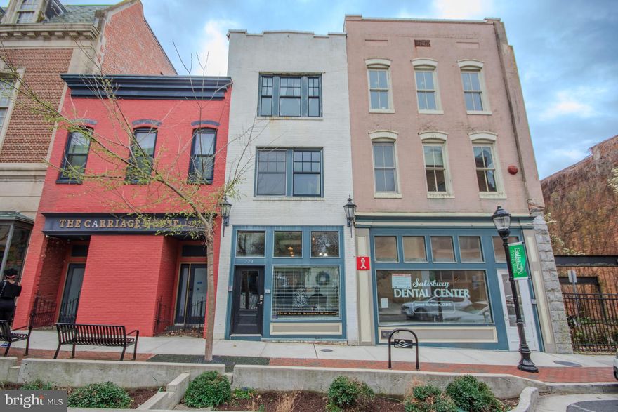 Indulge in the epitome of urban living in this chic and cozy one-bedroom, one and an half bath condo located in the heart of downtown Salisbury, Maryland.  This tastefully designed space combines modern comfort with historic charm, featuring original wood flooring, original brick walls, and sleek granite countertops.

Step into luxury as you enter the modern bath adorned with a slate shower, offering a spa-like experience right at home.  Every corner of this residence exudes elegance and style, making it the perfect sanctuary for sophisticated urban dwellers.

With its' prime location, indulge in the convenience of city living while reveling in the unique character and warmth this home provides.   Whether you're relaxing in the cozy ambiance or entertaining guests in style, this condo offers a seamless blend of history and contemporary living. 

Don't miss out on the opportunity to call this exquisite condo yours.  So close to all Salisbury has to offer located on the Plaza!  Close to Salisbury University, Tidal Health Hospital, Restaurants, Retail and more....  Walk, Bike, or drive to anywhere!!