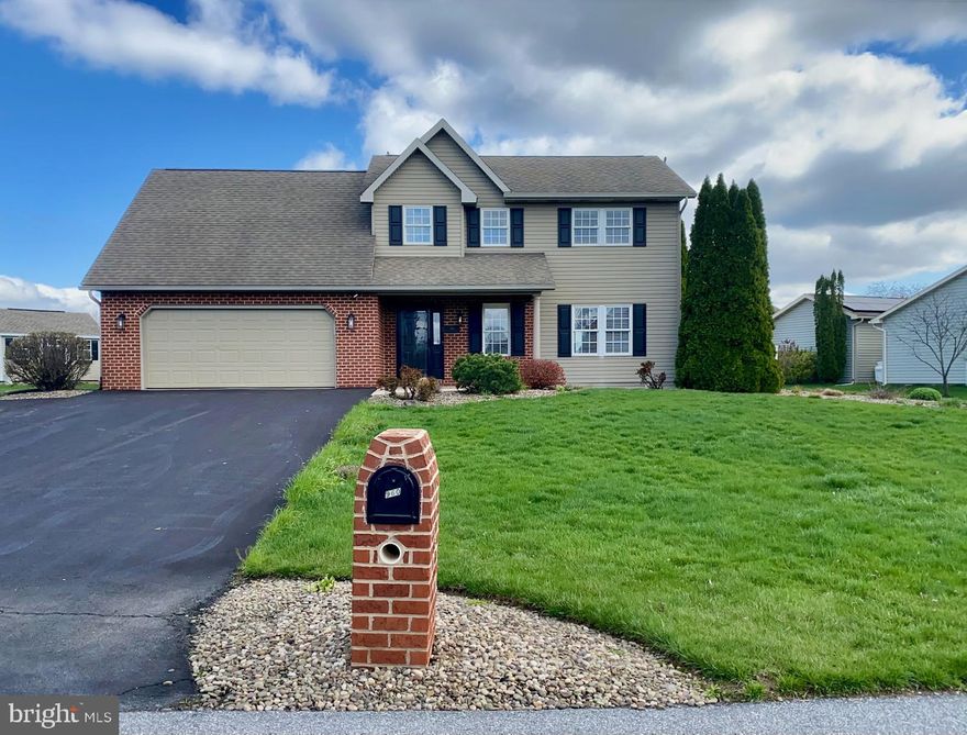 Very well maintained home situated in a quiet neighborhood just west of the Chambersburg Borough. Spacious living room has chair rail, fresh paint, and wood floor. Kitchen/Dining combo features stainless appliances,ceramic tile floor and backsplash, granite counter tops, and sliding door onto rear paver patio. Family room and half bath off of Kitchen. Upstairs offers four Bedrooms, two Full Baths, and Laundry. Finished lower level with a Recreation Room, Den, and Storage Room. Two car oversized attached Garage. Circular Driveway. Nice half acre lot offers Landscaped flower beds with River Rock, Fully privacy Fenced Back Yard, Storage Shed, Play Set, and Paver Patio. Convenient location is close to Schools and Shopping.