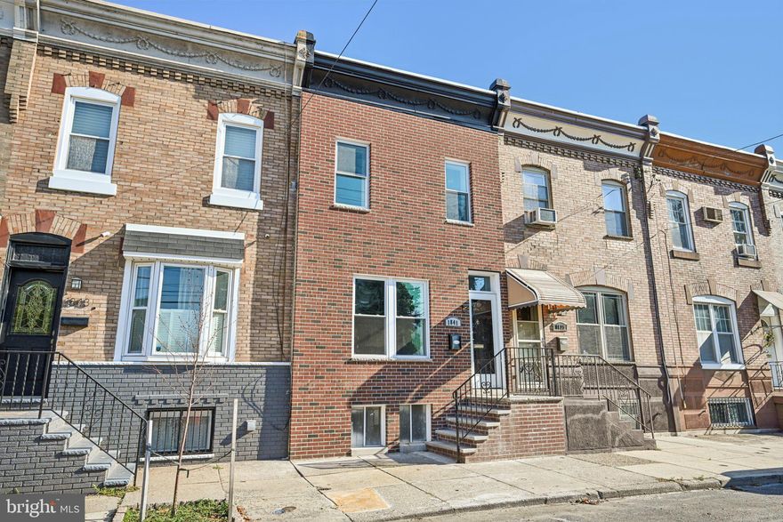 **Welcome to 1841 Wolf Street – A South Philly Gem, Fully Renovated and Move-In Ready!**
This top-to-bottom renovation is now complete, offering the perfect blend of modern upgrades and timeless charm. With a brand-new brick façade, updated systems, new flooring, a stunning kitchen, and stylish baths, every detail has been thoughtfully designed for today’s lifestyle.

Set on a quiet, neighborly block this classic rowhome combines city convenience with community comfort. All the work is done—just unpack and enjoy your new home!
