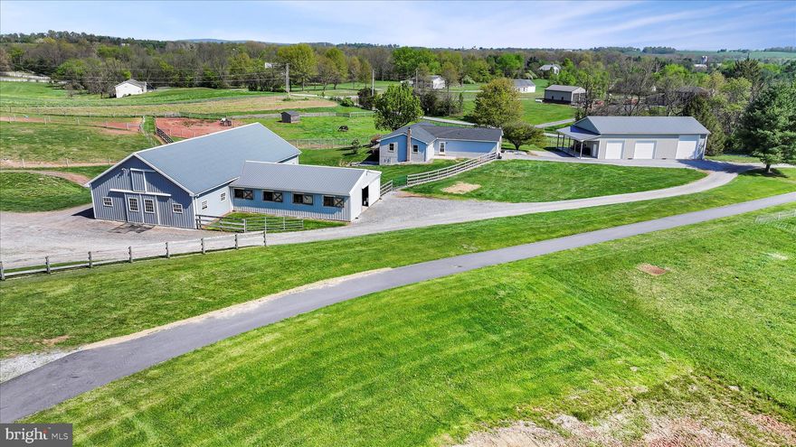 Turnkey equestrian property in Northern York County is officially available for purchase!! Exceptionally designed 13.36-acre property offering a 17 Stall Barn, Indoor Arena (75’ x110’), Wash Stall, Tack Room, 200’ x 200’ All Weather Footing Outdoor Ring, 14 paddocks, 4 turnout sheds. Ranch home offers four bedrooms (including a new primary suite), 3 ½ bath, a full walk out basement. New pole building garage (36’x 60’) with three bays with overhead doors and concrete floor. Pride of ownership throughout with many improvements. Northern York County School District. Located 1 mile from hundreds of acres of State Game Lands, 4 miles- Diamond 7 Arena, 22 miles-Farm Show Complex, 24 miles-Swan Lake, 28 miles-Harrisburg Int’l, 71 miles-BWI, and 93 miles to Dulles. $989,900.   Horizon Farm Credit has already appraised property due to seller's acquisition of a new property.