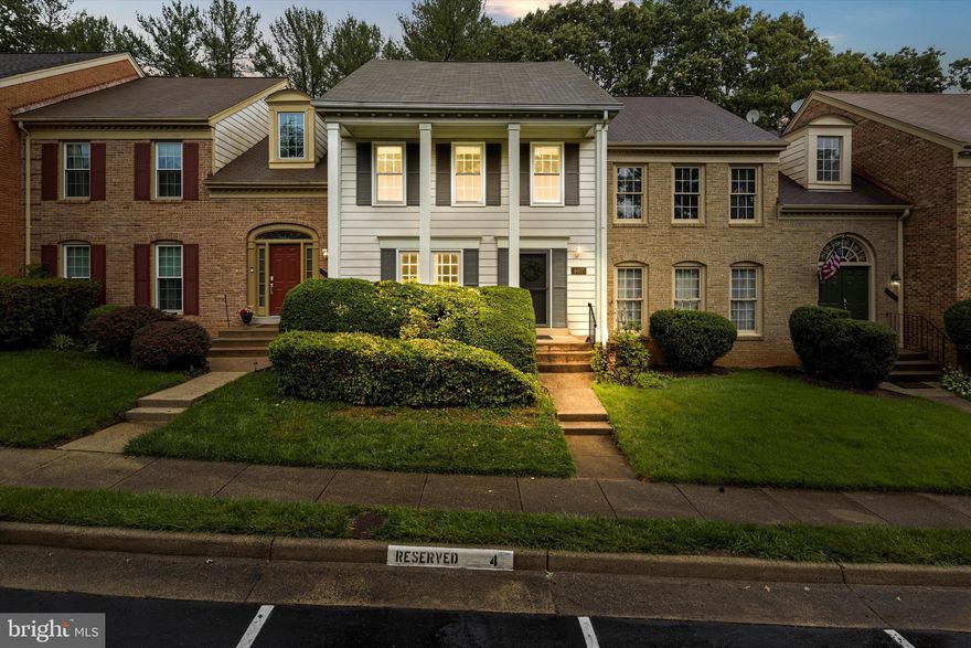 Welcome to this beautiful 3-bedroom, 3.5-bathroom townhome nestled in the Kingsberry community. This well-maintained home boasts two gas fireplaces, main-level hardwood floors, cathedral ceilings, skylights, stainless steel appliances, remodeled bathrooms, walkout basement, and a large newly built fenced-in yard. There is a spacious brand-new deck off the kitchen, providing the perfect setting for outdoor gatherings. Other recent updates include renovated bathrooms, fresh paint, and added recessed lighting on the main and lower level. The upper-level hosts three bedrooms and two full bathrooms. The basement includes a wet bar, laundry room with storage and separate mechanical room, recessed lighting, and the third full bathroom. Convenient parking with a reserved spot directly out front, number 4, and an additional two visitor tags with ample unreserved parking. Convenient location with easy access to Braddock Rd, George Mason, 495, Fairfax County Parkway, and Rt. 123.