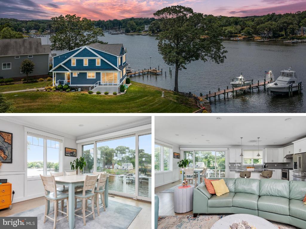 Beautiful Waterfront Home is now Active and ready for new owners! This Home was constructed in 2016 and is everything you have been waiting for, and even comes with a 2 Car Garage & an Extra Lot for additional Water Frontage. No expense was spared. This Home has 95 feet of New Rip-Rap on the additional Lot, and a Bulkhead surrounding the rest of the Waterfront. As you walk into the Home from the meticulously landscaped walkway, Notice the panoramic views of the Bodkin Creek. The Waterview continues in almost every room of the Home, including all of Bedrooms. Although the view is breathtaking, the House has so much more to offer, including 5 inch White Oak flooring on the Main and Upper floors, Plantation Shutters, Wainscoting, 2-Piece Crown Molding, Quartz Countertops, Cabled Railings, & Waterfront Balcony. Home has Upgraded Construction and Energy Savings features including Upgraded Windows to withstand winds of 100+ Mph, 2x6 Framing, Double Sealed Insulation, & Dual Zoned HVAC, along with Smart Home Convenience Features such as a C4 Security System, Smart Light Switches, Electric Motor Blinds that can be connected to your Phone, Shielded Cat-5 Cable throughout, and High-end Klipsch built-in Speakers throughout. The list of features to this Home are endless!!! Located Minutes from Annapolis, Fort Meade, and Chesapeake Bay Bridge.