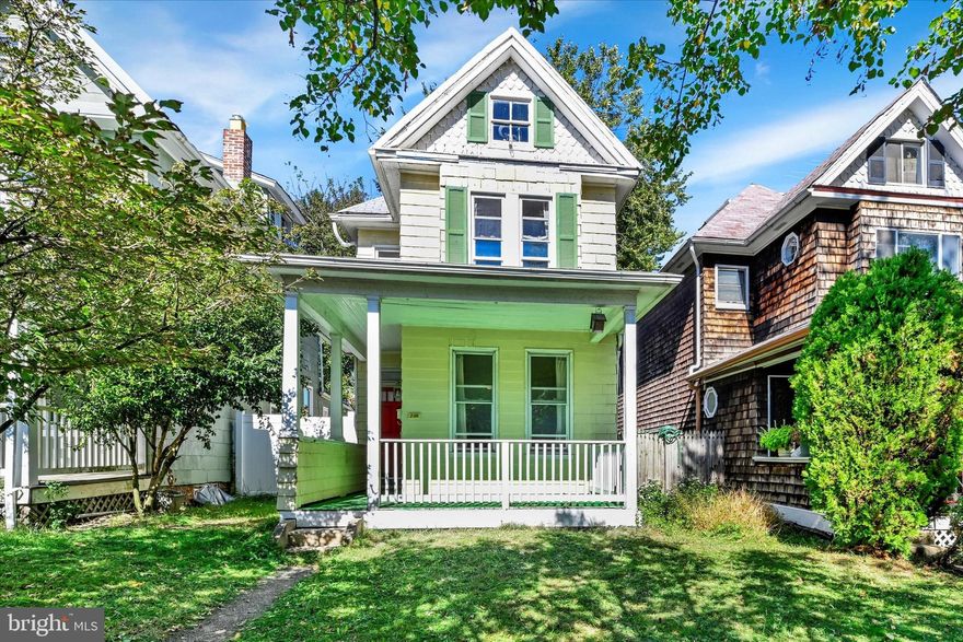 Charming circa 1900 Waverly farmhouse with timeless character and great potential! This detached 3-bedroom home offers a large yard—perfect for gardening, entertaining, or play. Original wood floors, a tin ceiling in the kitchen, and other period details add historic charm. Convenient half bath on the first floor, plus a stainless steel exterior chimney ready for your woodstove. With a little updating, this home could truly shine. Ideally located on a quiet, tree-lined street just steps from the YMCA and minutes from Waverly Market, Lake Montebello, and local shops and cafes.