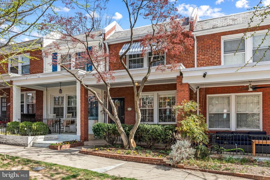 Charming 3-bedroom, 2-bathroom home nestled on a peaceful, tree-lined one-block street in highly desirable Glover Park! Begin and end your day on the inviting front porch, perfect for relaxation. Inside, you'll find a freshly painted interior with beautiful wood floors, tall ceilings, recessed lighting, and an abundance of windows that flood the space with natural light. The main level features a spacious living room that flows into a newly renovated kitchen and dining area, complete with ample cabinetry, gas cooking, quartz countertops, and a stylish tiled backsplash. Step outside to your private backyard, ideal for gardening, grilling, or simply enjoying the outdoors. Upstairs you will find 3 bright, sun-filled bedrooms and a hall bathroom. Downstairs, the fully renovated walkout basement offers additional living space, a second updated bathroom, plenty of storage, and a convenient laundry area. Located just moments from the vibrant shopping, dining, and nightlife of Georgetown, and only minutes to galleries, Trader Joe's, Whole Foods, Starbucks, Safeway, and more. This home is the perfect blend of comfort and convenience—make it yours today! Stoddert Elementary School.