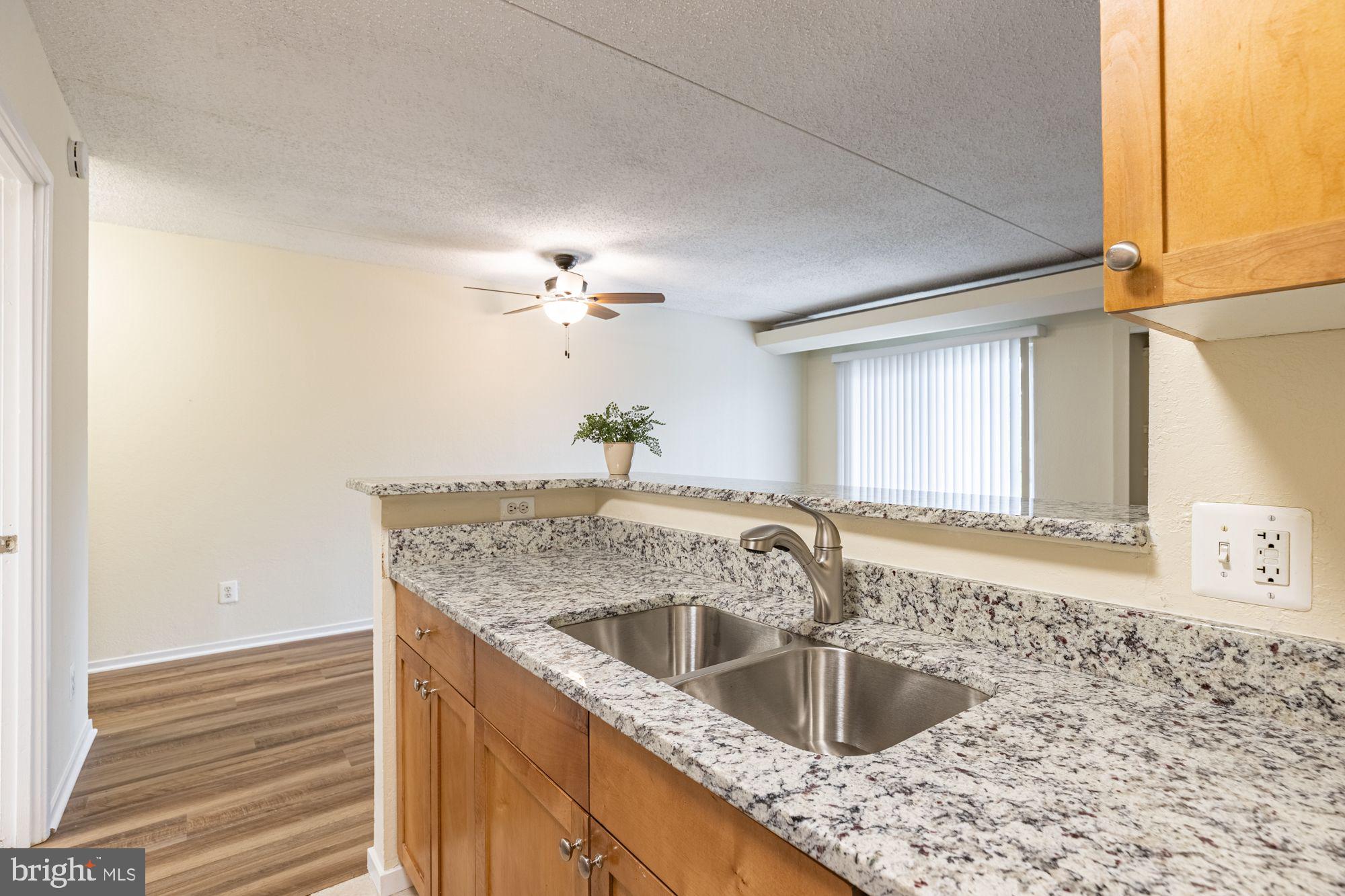 RENT INCLUDES water/sewer, trash service, gas, electric, condo fee, and one parking space...plus wonderful amenities such as: free shuttle to Van Dorn metro, swimming pool, barbecue grills, volley ball courts, tennis courts, club house, on-site library, fitness center, elevators, on-site Amazon delivery hub center, on-site laundry, more...on-site convenience store....Lush landscaping with lovely flowers and plants...Updated luxury wide plank flooring...granite in kitchen and bath...neutral decor...updated appliances...sunny balcony....sunny studio (see floor plan)....lots of closet space...just across the street from shops and restaurants...also management needs about a week to arrange a move-in elevator...you will need good credit/income (please call for details)....no co-signors...no pet(s)....agent/owner...A WOW...ok to park in a numbered non-tandem space between 9AM and 6PM (after that you could be towed)....EQUAL HOUSING OPPORTUNITY.