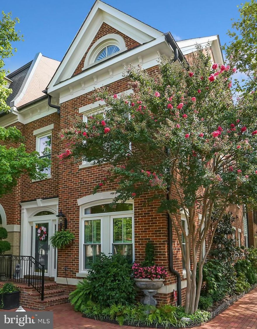 Exquisite 3 bedroom, 4.5 bathroom, 2-car garage, end-unit townhome with rooftop deck is only 4 blocks from the Potomac River and King Street and lives like a single family home! This move-in ready 3944 sq. ft. home has been meticulously cared for with no detail overlooked. The gourmet kitchen features professional grade stainless steel appliances, a pantry, and an oversized center island with plenty of room for cooking, prepping and entertaining. The spa-like master bedroom retreat boasts a freestanding tub, separate frameless glass shower, heated floors, his and hers walk-in closets and a gas fireplace with a custom marble mantel. The spacious open floor plan is perfect for living and dining and features custom built-in shelving, cabinetry, millwork and hardwood floors throughout and 3 gas fireplaces. Other highlights include eat-in kitchen, a dining room, 3 en suite bathrooms, a bedroom-level laundry room, a home office with a built-in desk and bookcases and can also be used as a bonus room. The lower level recreation room comes complete with a gas fireplace and more beautiful built-ins. Triple pane windows on 3 sides of the home allow abundant natural light and keep the home very comfortable and quiet. You'll love stepping directly into your home from your attached 2 car garage. Easy walk to Alexandria's vibrant King Street and the Potomac River, Trader Joes, and Harris Teeter, and minutes to Amazon HQ2, Reagan National Airport, King Street and Braddock Road Metro, truly a commuters dream. Don't miss this one!