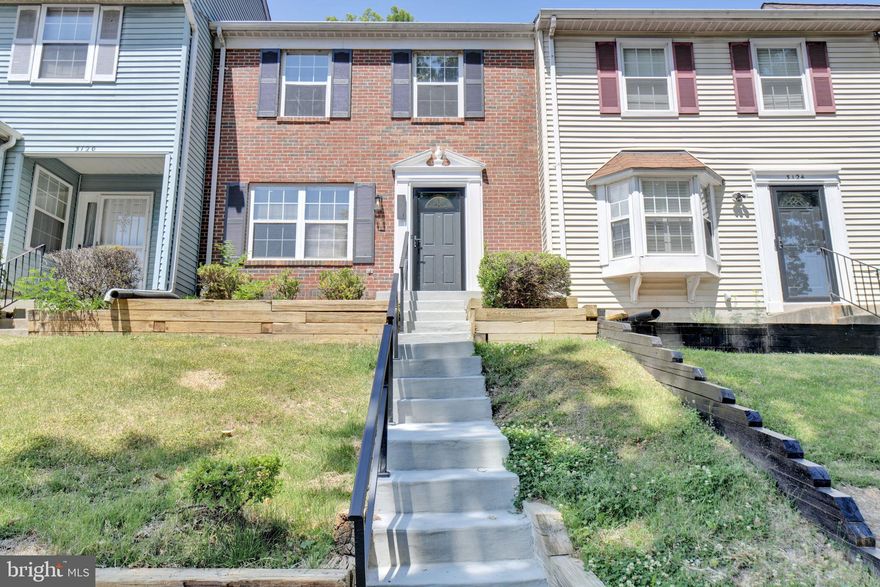 DO NOT MISS OUT on this NEWLY RENOVATED bright and airy brick-front townhome featuring 1,200 sq. ft. of well-designed living space, ideal for those seeking a cozy solo retreat or starting a family. Step inside the entryway to discover a warm and inviting interior, highlighted by a traditional floor plan that seamlessly connects the living area and eat-in kitchen. The kitchen is a chef's delight, boasting newly upgraded countertops, new kitchen cabinets, an island for extra prep space, with brand-new stainless-steel appliances, including a brand-new refrigerator, dishwasher, and modern stove with a new air frying feature. The main level is perfect for entertaining or enjoying quiet evenings at home with family and friends. Upstairs, you'll find two spacious bedrooms, each with ample natural light and generous closet space with brand new carpet, new lighting, and new bathroom fixtures. The convenience of two full bathrooms and a half bath ensure comfort for all. Outside, the property features a manageable rear yard, perfect for gardening or outdoor relaxation. With assigned parking for two vehicles and a shed for additional storage, this home meets all your practical needs. 

Minutes to Naylor Road Metro (Green Line) with direct service into downtown DC. The Bus Route P86 stops on Brinkley Road connecting to Metro, Clinton Park & Ride, and beyond. Easy access to I-495, National Harbor, and Alexandria, VA, making commuting a breeze. Enjoy the tranquility of suburban living while being close to urban amenities. Just 12 miles and approximately 20 minutes to Reagan National Airport (DCA) — with Metro access for car-free travel. BWI is approximately 35 miles north via I-495. This townhouse is not just a house; it's a place to call home.