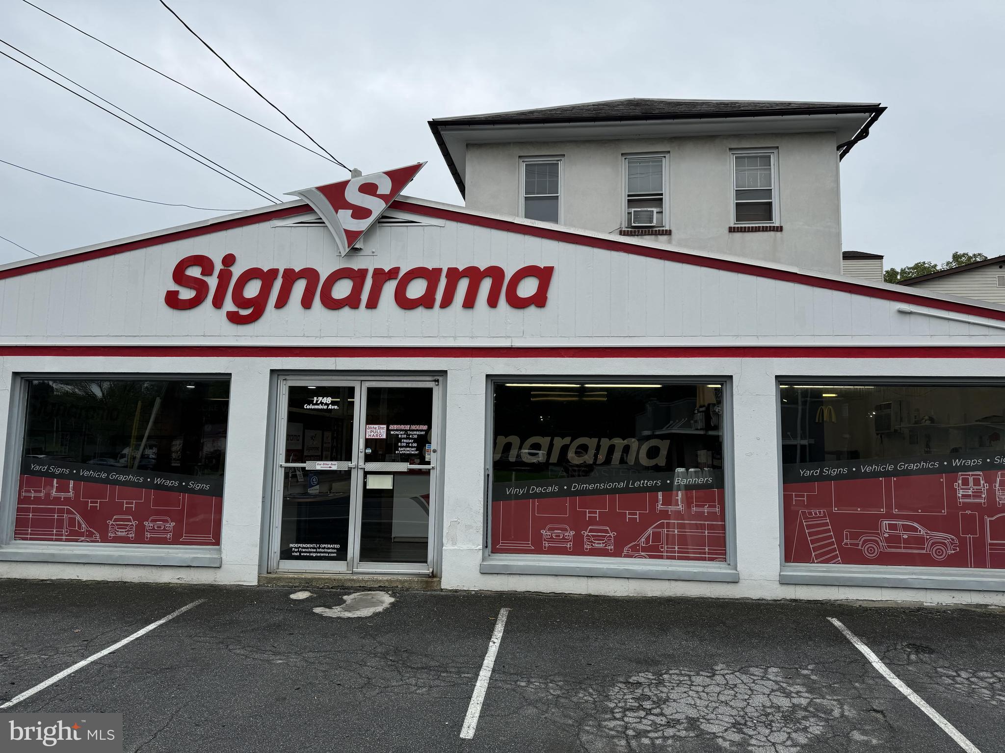 Available for sale or for lease! Prime visibility with frontage on Columbia Avenue in Mountville / Lancaster, PA.​ The commercial space available for lease consists of +/- 3,720 sf of storefront retail and warehouse/shop space.​ The primary retail space consists of 2,200 sf along Columbia Ave.​ An additional 1,520 sf space is available in the rear of the property, suitable for retail, garage or warehousing.​ Space may be leased together or separately.​ In addition to the 2 commercial spaces, a sale of the property includes 2 residential units - both are currently leased and the downstairs unit was recently remodeled to include updated kitchen, bath, new windows and flooring.