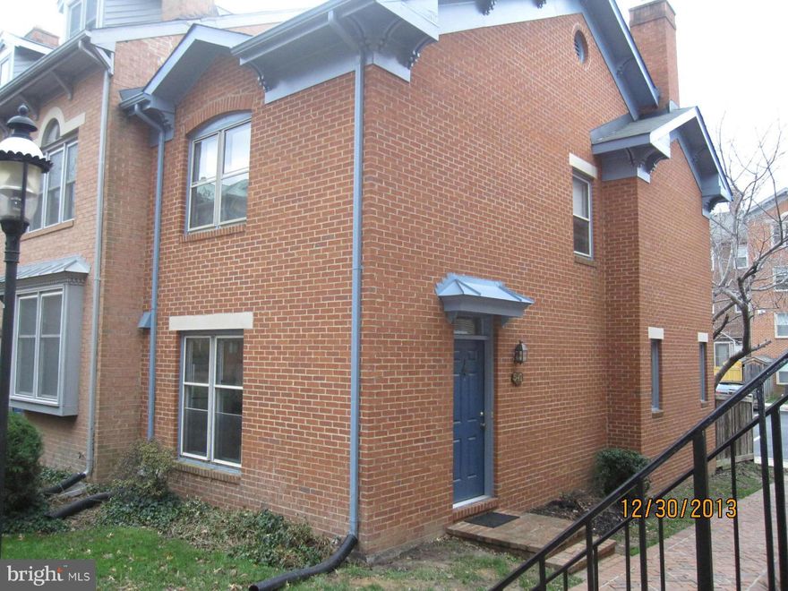 Lovely brk end unit steps from the Braddock Road Metro * Large neutral living-dining rm w/ refinished hardwood flrs and French Doors to small fenced patio * Updated kitchen with granite counter tops & stainless appliances * Large newly carpeted bdrms & 2 full baths upstairs * Finished lower level storage & rec rm w full bath, could be 3rd bdrm suite; * 1Assigned parking spot * No smoking, pets CBC