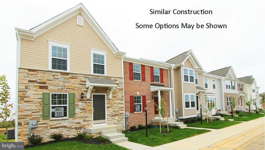 Dan Ryan Builders now at Kensington Terrace offers spacious, affordable 3 level townhomes for August delivery. This beautiful end unit has stylish features like an island kitchen with stainless appliances, wood floors & 42" cabinets all open to a bright morning room, huge master suite has deluxe double vanity bath. Walkout lower level to finish later! Near airport & I81 & Business Park.