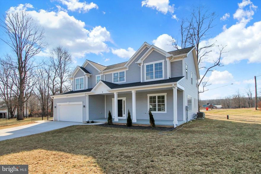 DUAL MASTER SUITES!  This chic 4BR, 3.5BA home is poised on a 0.85 Acre parcel, with PUBLIC SEWER & NATURAL GAS and a FENCED IN back and side yard!  The panoramic mountain view from the kitchen and living area is something to see for yourself!  Stainless steel appliances, sizeable kitchen island, and a wet bar in the living area make this a wonderful space for hosting & entertaining.  Main Level ceilings are at least 9-foot high and all bedrooms are finished with ceiling fans and immediate access to a full bathroom.  The extra wide hallway upstairs overlooks the foyer and provides plenty of space for busy homeowners; Laundry is conveniently located on the upper level.  Furthermore, the unfinished basement, with its covered double wide walkout access, gives you freedom to finish as you wish.  New construction and thus comes with the builder's one year warranty. Landscaping has been established.  Floorplan in the pictures.  Schedule today and make this your new home now!