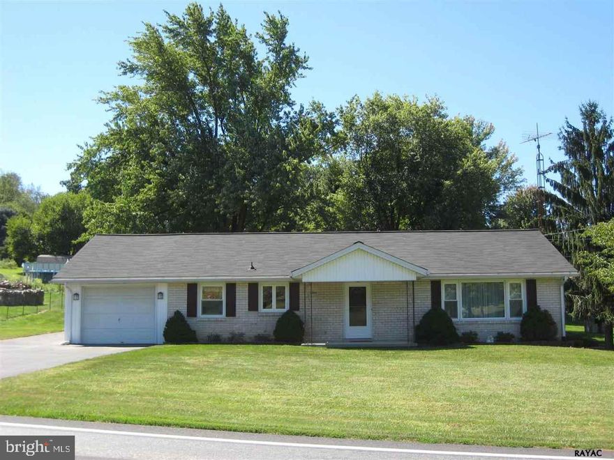 Great country location for this nice rancher on 1/2 acre lot! Easy commute to Maryland, near schools! Nice bath and country kitchen. Updates include roof 5  yrs, heat pump/AC 2 yrs, septic system 2 yrs, shed 2 years,replacement tilt in windows.   Oversized 1 car garage w storage above. RV parking pad and large driveway. Elec fencing for pets. HW under carpet!!