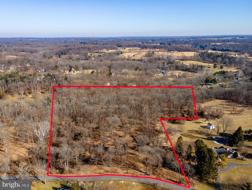 Welcome to Hidden Creek! Here's your once-in-a-lifetime opportunity to own a stunning 13.5 acre  parcel on one of Radnor Hunt's most coveted roads!  Property highlights include woodland setting, sloping hills and  direct access to the beloved Crum Creek.  Use your imagination to build the home of your dreams!  No builder tie in! However,  please refer to  Residential Listing which shows Pohlig Custom Home Builder's Berkeley Model, also known as "The Giving House".  Property lends itself to  endless possibilities to build a truly extraordinary residence in a premium Radnor Hunt locale. The sky is the limit!  A portion of this special retreat is under an existing conservation easement with Brandywine Conservancy, Inc. which merely serves to protect the watershed area of the property and does not infringe on building privleges. This lot can be further cleared resulting in a large flat area perfect for future homesite, outdoor recreational activities (i.e. pool,  tennis, etc.) as well as long meandering driveway to showcase an architectural masterpiece.  This bucolic setting currently offers distant tree-line and pastoral views.  Must be seen to be truly appreciated.  Please do not access property without a confirmed appointment.