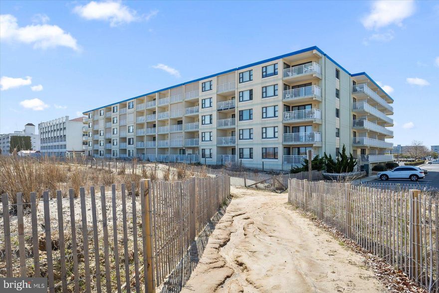 Rare! Top-Level, Oceanfront, Fully Remodeled & Upgraded Home at Popular Diamond Beach!

This stunning property was lovingly designed and professionally remodeled by the owners to be their private oasis and home away from home. Come fall in love with what a 5th-floor unit in a concrete building with two elevators has to offer— a worry-free retreat with breathtaking views of the beach and ocean the moment you step inside. Enjoy the relaxing sounds of the ocean from your private balcony and bedroom.

This home boasts commercial-grade waterproof LVT floors, a white chef’s kitchen featuring gorgeous coastal-themed quartzite countertops and backsplash, stainless steel appliances, and a reverse osmosis water system for water and ice filtration. The spacious pantry and dry bar add both convenience and elegance, while room-darkening window treatments and shutters, ceiling fans/lights in all rooms, and a frameless shower with built-in medicine cabinets and designer tile/floors in the master bath elevate the space.

Additionally, a spacious laundry room is equipped with a brand-new washer and dryer and ample storage for organization. A Carrier Coastal HVAC system and balcony porch storm shutters were installed more recently for added comfort and peace of mind.  Diamond Beach is well-managed, pet-friendly for owners, and offers some of the lowest condo fees in Ocean City.

Two assigned parking spots convey, with ample overflow parking available. The community is ideally located in Midtown, near fantastic dining, family-friendly activities, popular nightlife, shopping, and the convention center!

The home has never been rented by the current owners and pristine.. Being sold beautifully furnished, including fabulous poly porch furniture, three smart TVs, beach games, a surfboard, chairs, a beach umbrella & much more. It truly has everything you could want… just bring your suit and toothbrush and start making memories!  Owner is RE.