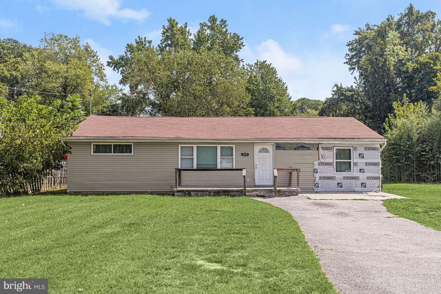 Perfect opportunity to create your dream home.  The possibility of being able to select all your own finishes, layouts, and fixtures doesn't happen every day.  This three-bedroom, one-bath allows for an open floor plan with modern upgrades and a spacious area off the kitchen that could be converted into a family room ideal for hosting any special occasion.  On almost half an acre with views of mature trees, this property offers a perfect setting for a possible deck or even the opportunity for a pool with seamless indoor and outdoor entertaining.  Major commuter routes include MD-3, MD-10, I-695, and I-97 for easy travel to points north and south.