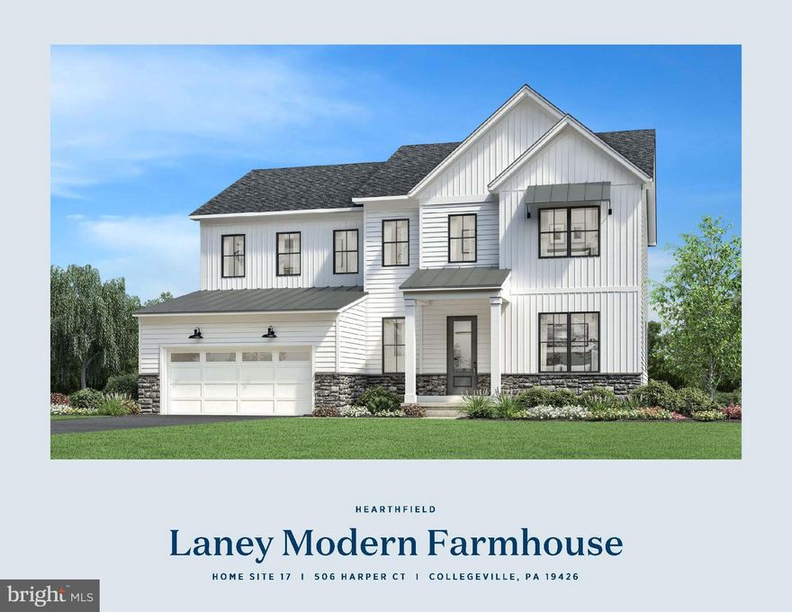 Welcome to Hearthfield. A brand-new Toll Brothers single family community consisting of 54 homes in the Spring Ford School District. A quick move in home waiting just for you. Enter the Laney's open foyer and large Flex room, which can be used for whatever you wish. Continue into the stunning open concept large kitchen and great room. with  a casual eating area all flowing together. Enjoy entertaining on the main living level and then head out onto your large deck to continue the party. This floor has a large office as well, perfect for that remote work!! Head upstairs to your primary suite that has two large walk-in closets, master bath with dual-sink vanity, free standing tub, and an expanded shower with a seat. Three well-appointed bedrooms, two full bathrooms, and your laundry area complete the upper level. This home has already had professional designer finishes added. You cannot beat this location with access to all shopping and dining in the local areas. The community is also convenient to major highways including I-76, Routes 422, 202, and the PA Turnpike. *Photos coming soon