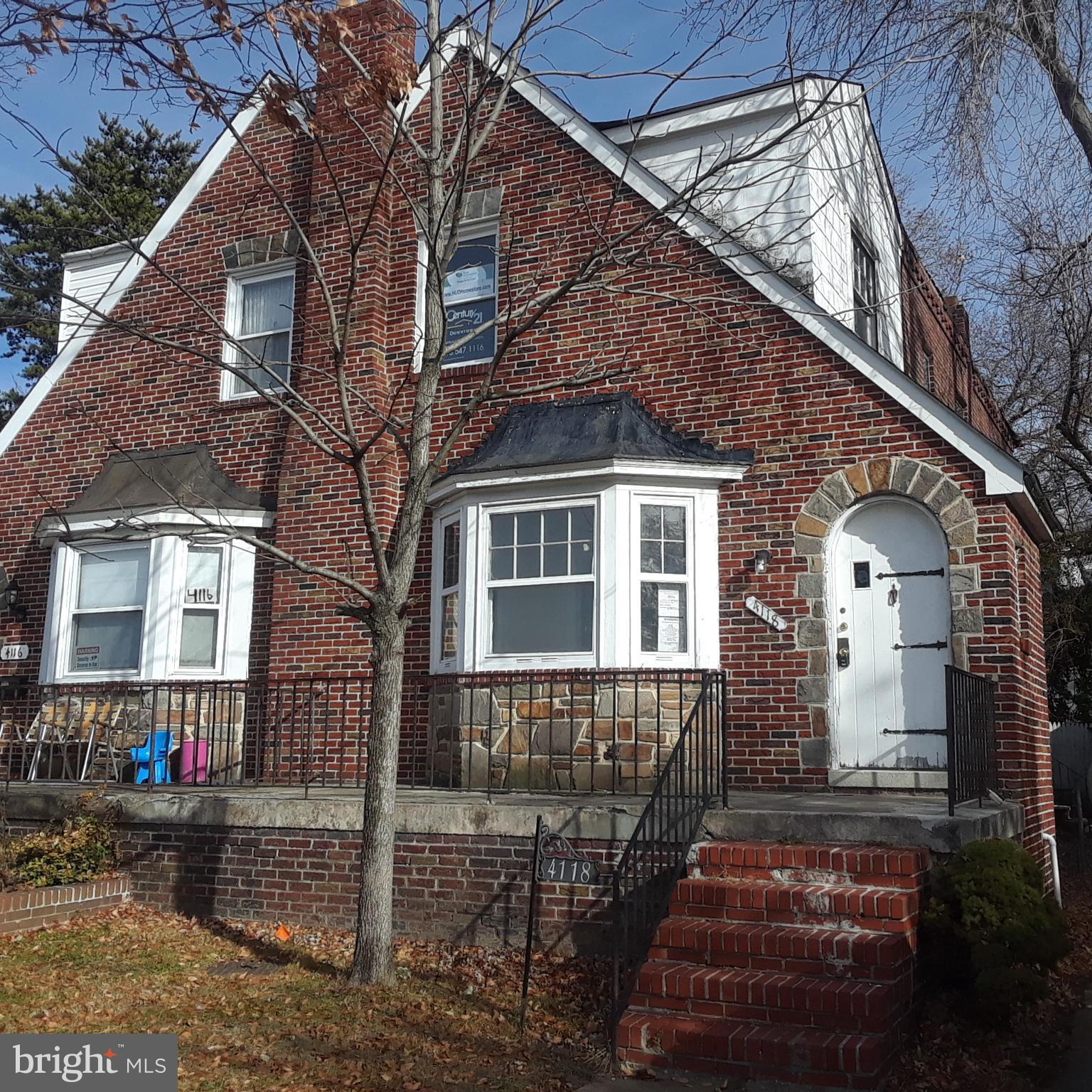 HUD Owned Home, case number 241-727225. HUD Homes are sold "as is," FHA insurable with repair escrow, subject to appraisal. Exciting chance to own this solid brick porchfront home! Enjoy full basement, generous room sizes and rear yard. Easy access to Downtown Baltimore, and walking distance to Herring Run Park.