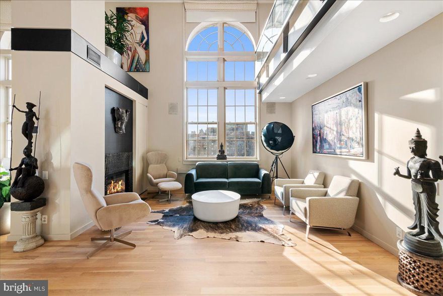 Welcome to Penthouse 1 at the remarkable Lanesborough condominium. Built in 1929 as a private men's club known as The University Club, this beautiful renaissance revival building was renovated in 2003 into 18 full-floor luxury residences. The Lanesborough is a Philadelphia landmark building that boasts some of the most elegant residences in the city. Penthouse 1 is a stunning bi-level 3 bedroom, 3.5 bathroom, full-floor residence featuring two private terraces, a fireplace, 360-degree views of the city, and private elevator access. Having recently undergone an interior renovation with the highest quality finishes, this dramatic unit will impress the most discerning of buyers.