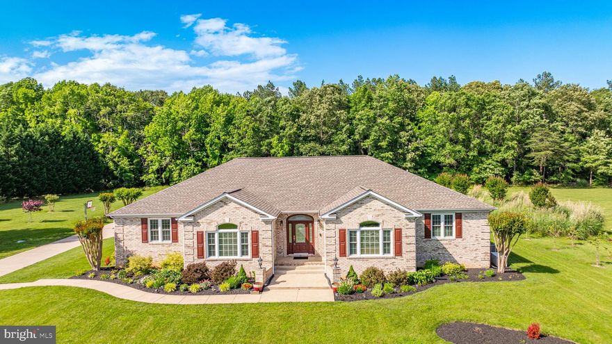 Welcome to Canterbury Estates Subdivision, where luxury meets comfort in this stunning brick rambler situated on 2.37 acres of beautifully landscaped land. This exquisite home boasts 3 bedrooms and 3 full bathrooms, along with an additional half bath on the main level. The renovated kitchen is a chef's dream, featuring stainless steel appliances, a gas stove, and a spacious pantry for all your storage needs. The formal dining and sitting rooms provide the perfect space for entertaining guests, while the office space offers a quiet retreat for work or study. Step into the finished sunroom and enjoy breathtaking views of the inground pool, perfect for relaxing on sunny days or hosting summer gatherings. The fully finished basement adds even more living space, with an additional bedroom and full bathroom, as well as a spacious rec room for movie nights or game days. With high-end finishes throughout and ample room for both indoor and outdoor living, this home in Canterbury Estates Subdivision is truly a one-of-a-kind gem that offers the perfect blend of elegance and comfort.