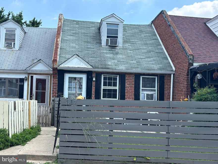 Welcome to 517 Wiltshire Rd, a well-maintained 3-bedroom, 1.5-bath home located on a quiet, tree-lined street in Upper Darby. This classic brick row offers a spacious living room, separate dining area, and a beautiful kitchen with gas cooking and ample cabinet space. Upstairs, you'll find the master bedroom and half bath.  The property also includes private rear parking, and a fenced front yard.
Currently tenant-occupied and generating $1,100 per month in rental income, this home presents a great opportunity for investors seeking cash flow or future owner-occupants looking to collect rent while they plan.