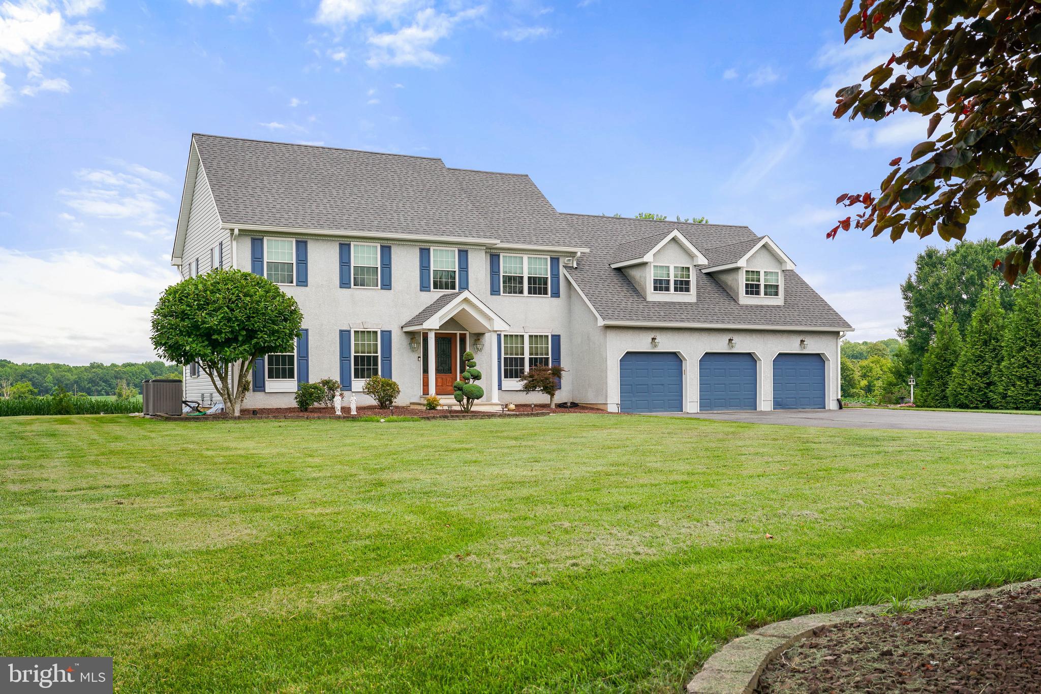 Welcome to 36 Sunnybrook Drive, located in the sought-after Sunnybrook Estates neighborhood of Elkton, MD. This stunning colonial offers over 4,000 square feet of finished living space, featuring 5 spacious bedrooms, 3.5 bathrooms, and a rare 3-car garage.
Two of the second-floor bathrooms have been completely remodeled and now showcase stylish tile walk-in showers and modern fixtures. The expansive primary suite includes multiple closets and a spacious en-suite bath with dual vanities, a soaking tub, and separate shower.
The main level boasts a well-appointed kitchen with breakfast nook, a large formal dining room, and a bright family room with a wet bar. A beautiful sunroom surrounded by sliders opens to a deck and patio, creating the perfect space for indoor-outdoor entertaining. A cozy den with a fireplace offers a quiet retreat or optional office space.
Downstairs, the finished basement adds even more versatility with a recreation room, dedicated kids’ living space, utility/storage rooms, and more.
Key upgrades include a new roof in 2019, new HVAC system in 2019, and new triple pane windows and sliding doors installed in 2012. Additional highlights include a main-level laundry room, walk-in pantry, and a beautifully landscaped lot. This is a move-in ready home in a prime location—close to shopping, dining, and commuter routes.