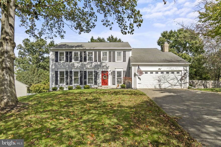 Welcome to 17425 Macduff Ave, a stunning 5 BR 3.5 BA colonial situated on a corner lot in highly sought after Olney, MD. The main level features a welcoming foyer, large living room, dining room, updated eat-in kitchen with granite counters and SS appliances and a family room with a large brick fireplace as its focal point. The upper level features 5 large bedrooms including a primary with a walk-in closet and en-suite bathroom. There is also an additional full bathroom upstairs. The walk out lower level features a massive rec room, full bathroom and a sizable utility room with plenty of storage.

Outside features well-maintained, mature foliage, a large deck perfect for entertaining, a beautiful stone fire pit area and plenty of yard space. There is a sizable 2 car garage and a  driveway with room for at least 6 cars.This home is perfectly located in the heart of Olney with all its restaurants and shopping and easy access to the ICC, metro, DC and Baltimore. This home is an absolute show stopper and won't last long!