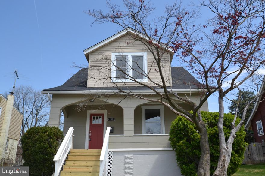 STUNNING RENOVATION... From Top to Bottom! 3 Bedrooms, 2 Full Baths and Finished Basement. Gorgeous Designer Kitchen & Baths. New Roof. New Basement Waterproofing. New HVAC & Plumbing. New Electrical Service. Rustic and Original Refinished Hardwood Floors. Custom Tile. Deck. Off Street Parking. Home is larger than tax record indicates... est. 1,300 finished sq ft above grade and 2,000 sq ft total.