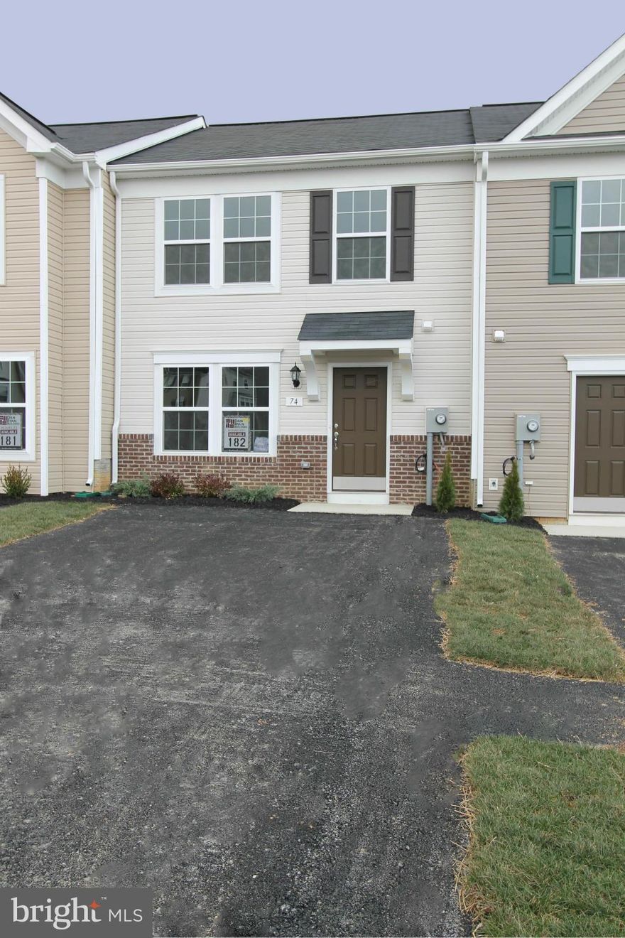 100% FINANCING AVAILABLE!! $THOUSANDS$ IN FREE OPTIONS & UP TO $6000 CLOSING COSTS with preferred lender! IMMEDIATE DELIVERY Dan Ryan Builders Manor Park Madison Townhomes. Classy brick water table front exterior, expanded plan, bright & open 8' Morning Room off island kitchen. Big Owners Suite, walk-in closet, double vanity bath. Right where you want to be near shopping, food, recreation & I-81!