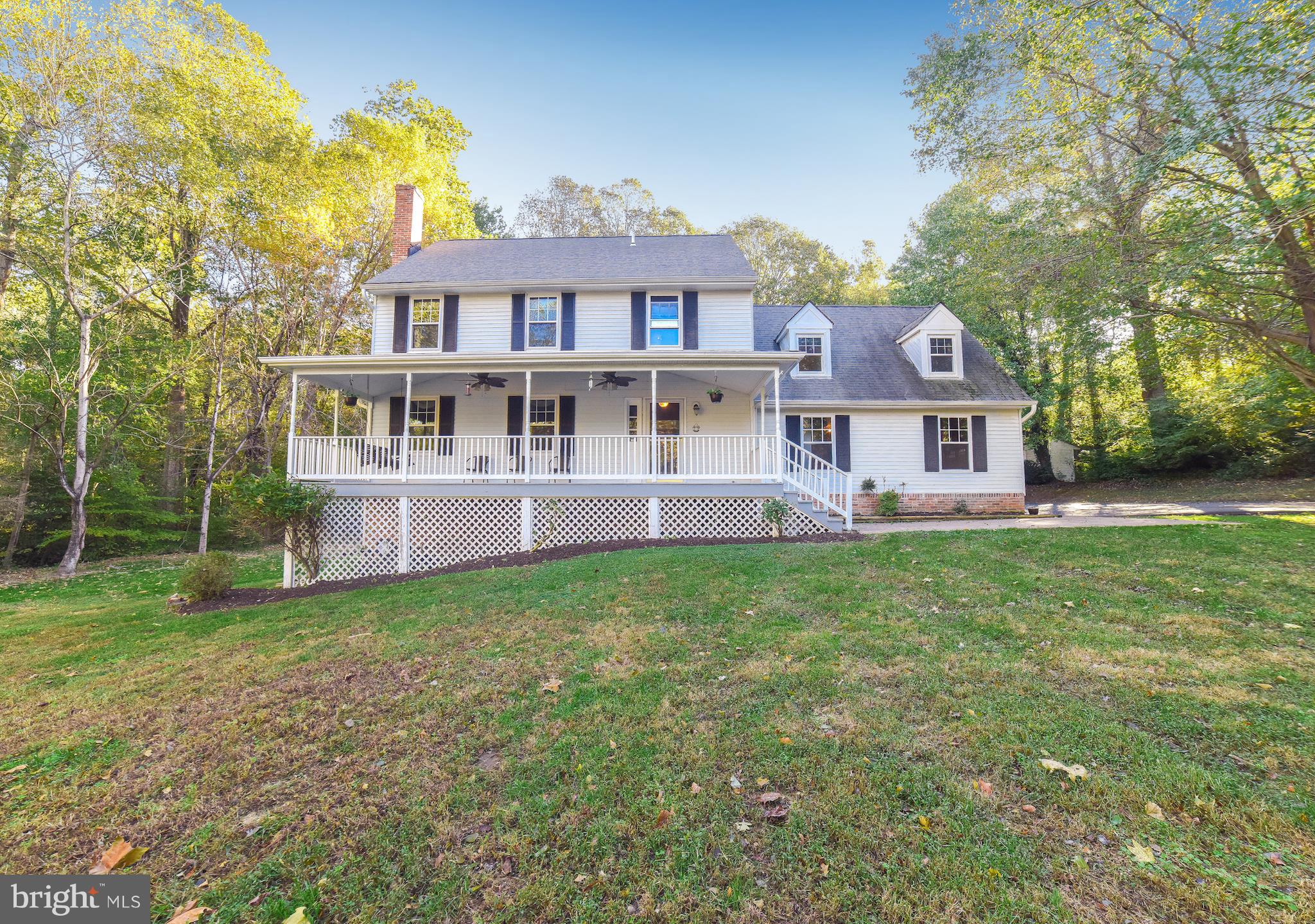 Beautiful Colonial located in a peaceful & tranquil setting on 3.57 acres . 3 Bedrooms, 2 1/2 bathrooms, Den/office over garage. Large Living Room w/wood stove. Kitchen w/island cooktop, wall oven and plenty of cabinets. Mudroom off garage w/laundry area. Breakfast room off kitchen w/doors opening to deck great for outdoor entertaining. In ground pool surrounded by flower gardens & trees perfect for relaxing and enjoying the outdoors. Basement has a finished recroom w/gas fireplace. This home has many upgraded features including a geothermal heat/ac system and is a SMART home with many enhanced systems.