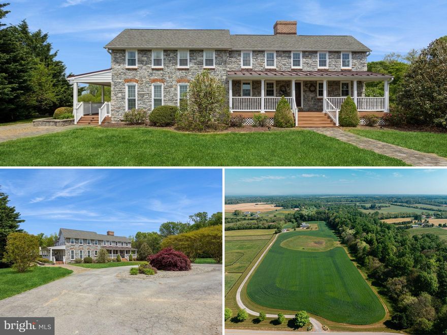 Originally built in the 1700s, a portion of this unique home was meticulously disassembled and relocated to its current location, where it was masterfully reconstructed and expanded upon with a complementary addition in 2002. Step inside and be greeted by the timeless elegance of the past, seamlessly integrated with contemporary amenities.

The crown jewel of this estate is the stunning great room, added by the current owner in 2010. With soaring 13-foot ceilings and expansive windows, this grand space is an entertainer's delight. The professional gourmet kitchen is a chef's paradise, featuring granite countertops, a professional DCS dual fuel. Stove top is propane, ovens are electric, breakfast bar, and top-of-the-line appliances. French doors lead from the kitchen to a tranquil stone porch, perfect for al fresco dining, which then cascades down to an enormous stone patio.

Outdoor entertaining reaches new heights with the well-appointed outdoor kitchen, complete with granite counters, a double sink, Hasty Bake charcoal grill, and double countertop burners. Gather around the stone, wood-burning fireplace with a built-in pizza oven, creating unforgettable culinary experiences under the stars.  

Cool off on hot summer days in the inviting in-ground pool, surrounded by a spacious deck area for lounging and sunbathing. The pool features a waterfall and waterslide, adding to the ambiance of luxury and relaxation.

A stone walkway leads from the front of the house to the rear entertainment area, while a maintenance-free wrap-around porch with vinyl railings offers additional space for outdoor enjoyment. Dual-zoned HVAC system and a mini-split system in the great room ensure comfort year-round.

The basement area, added during the expansion, awaits your personal touch and could easily be finished to suit your needs. A separate three-car garage with storage above provides ample space for vehicles and equipment.

Inside the main house, discover three bedrooms, two full and one half baths, including a kitchen adjacent to the family room for added convenience. Every corner of this estate exudes warmth, character, and the promise of unforgettable gatherings with family and friends.

Experience the epitome of luxury living and entertainment at this remarkable 44-acre estate, where history meets modern sophistication in perfect harmony.