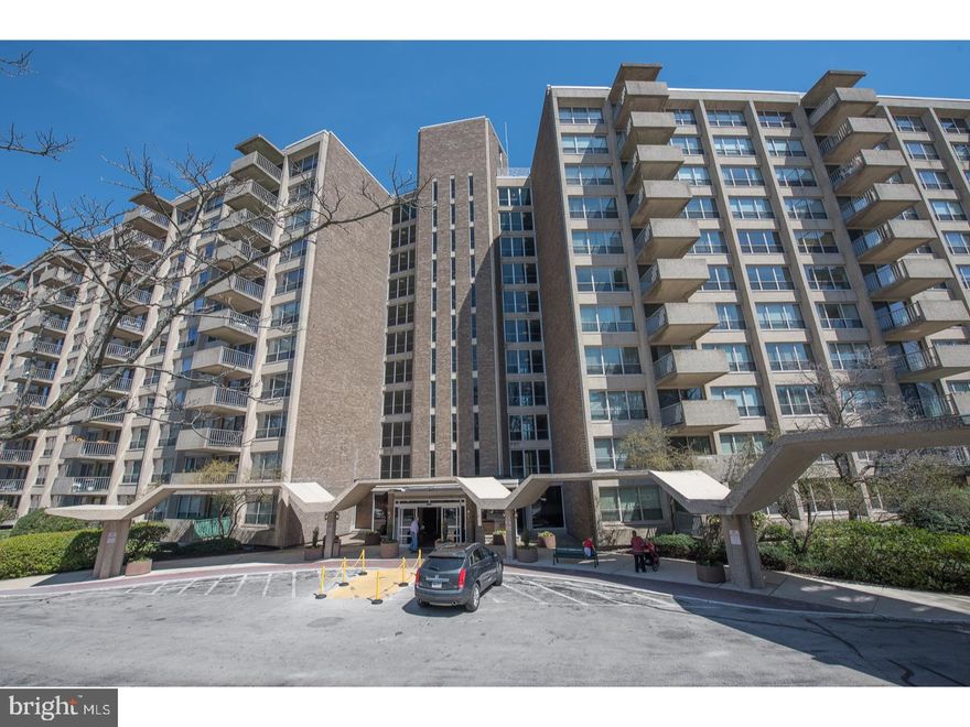 Welcome to this penthouse condo with truly spectacular views! Neutral carpeting has been installed.There are generous closets throughout and a storage locker in the basement. The Green Hill is a gated community on the Main Line and offers 24 hour security, courtesy bus ,  on site maintenance and management,tennis. Indoor and outdoor pools,and fitness club are available for a fee. The condo fee includes all utilities except telephone, cable and internet. The Green Hill is close to excellent shopping,dining,and center city. There is a move-in fee of$150 and a refundable $500 deposit. See agent regarding  redecorating assessment.