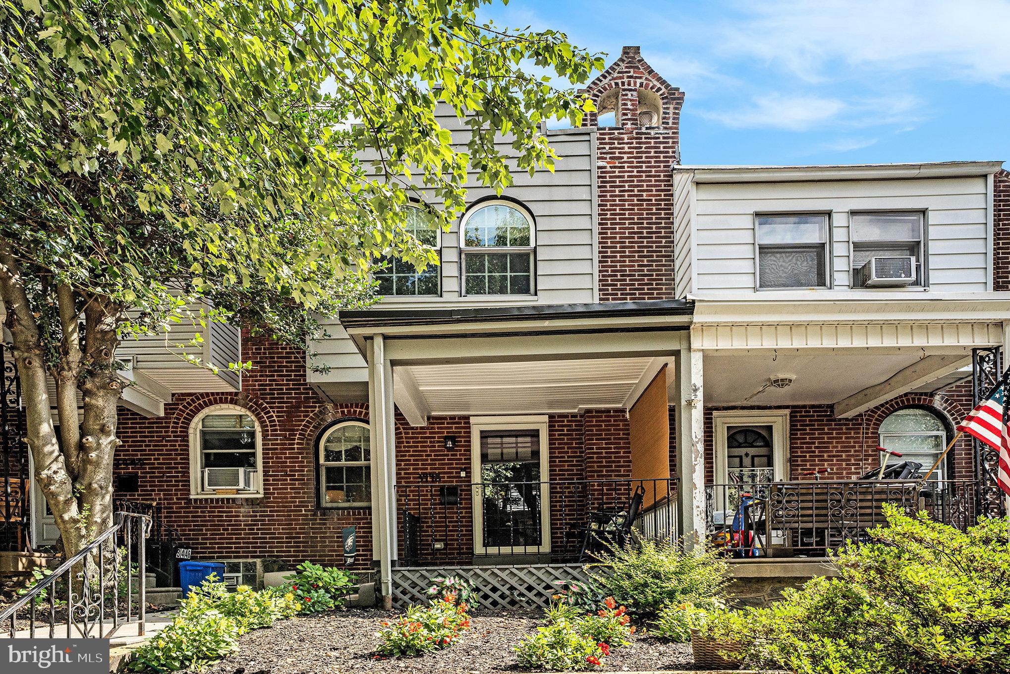 NEW LISTING! Welcome to 3448 Tilden Street—a charming, updated 2-bedroom, 1-bath brick townhome located on a quiet, one-way, tree-lined street in desirable East Falls. Step inside to find a bright and open main level featuring gleaming hardwood floors throughout, a spacious living area, and a beautifully renovated kitchen with white shaker cabinetry, quartz countertops, subway tile backsplash, stainless steel Samsung appliances, and a large center island with seating. Recessed lighting and stylish fixtures add a modern touch while maintaining the home's classic charm. Just off the kitchen, you'll find a bright and inviting space perfect for a home coffee bar, breakfast nook, or work-from-home station. Featuring warm wood countertops, built-in cabinetry with vintage charm. Upstairs, you'll find two comfortable bedrooms and a fully remodeled bathroom with timeless finishes. The partially finished basement offers flexible space—perfect for a home office, workout area, or playroom—alongside additional storage and laundry. Enjoy the outdoors with a cozy, fenced-in rear yard featuring new siding on the back of the home, ideal for grilling or relaxing. The covered front porch and lovely front landscaping add to the home’s welcoming curb appeal.
Walkable to train (Queen Lane Station & East Falls), Kelly Drive, parks, shops & more. Minutes to Center City, Manayunk, and major highways. Don’t miss the opportunity to own a move-in ready home in one of Philadelphia’s most convenient and commuter-friendly neighborhoods! Showings begin at OPEN HOUSES on Saturday & Sunday from 12:00-2:00.