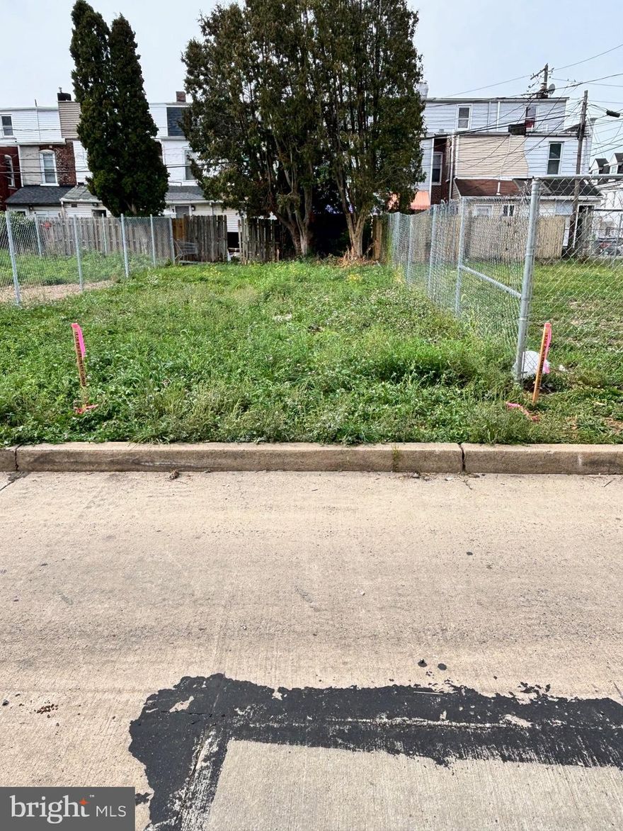 Vacant Residential Lot in Center City Allentown. Check with city for uses.