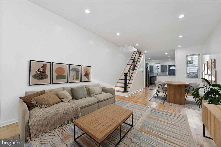 Welcome to 2826 Memphis Street in Philly’s Port Richmond neighborhood. This three-bedroom, one-bath home was fully renovated 3 years ago with sleek modern finishes and an open floor plan that flows beautifully and brings in a ton of natural light. Nice size backyard, nice sized bedrooms perfectly describes exactly what this home is...NICE! Bright and inviting every day. Move-in ready and super clean, it’s waiting for you.