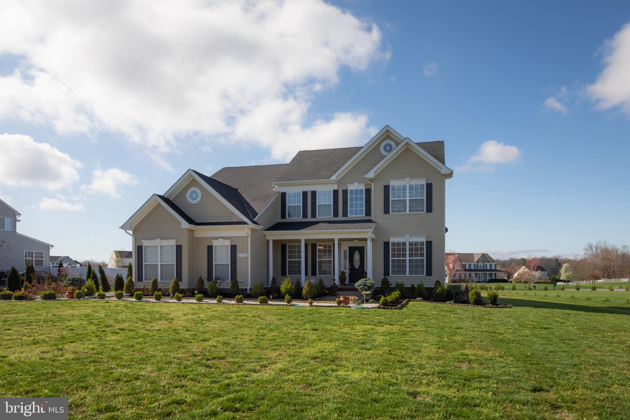 Very Large home in Leonardtown area, 5 bedrooms on upper level, 3.5 bathrooms. A lot of landscaping as you walk up to the front porch, enter into an open foyer, sitting room on one side Dining room on the other. Office space so you can work from home, that leads into large family room, very open kitchen with granite c/t, S/S appl, Island sink, cooktop, Built in microwave and wall oven, that has a dinette are for sitting. Very large family room with gas fireplace for those cozy evenings. The Kitchen leads to an outdoor patio for entertaining with a firepit to enjoy with family & friends. Master bedroom with 2 walk in closet, sep tub and shower and 2 vanities and sep water closet. Beautiful downstairs with a large open sitting area, a theater room for late night entertaining with the family, a sep room for just about anything and a full bath. A covered roof over the outside stairs leading to basement area. Sellers will offer 2000.00 towards flooring.
