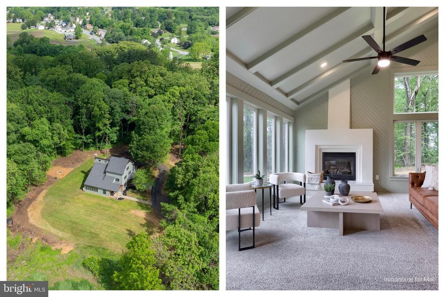 Experience elevated living in beautiful West Grove, PA!
 Nestled on 15+ acres of beautiful, mostly wooded grounds, this beautifully renovated estate offers an extraordinary blend of modern luxury and natural serenity. From the moment you step inside, you’ll be captivated by soaring ceilings, a grand stucco fireplace, and sun-drenched living spaces. A bank of south-facing windows bathes the great room in natural light while also providing wonderful views, creating a warm and inviting atmosphere. Beyond the main living area is the new custom kitchen. It's a chef's delight, weaving modern amenities into the charm of the home, and flows beautifully with the spacious living and dining areas. Just outside the kitchen through large glass doors there's a beautiful patio perfect for morning breakfasts, and overlooking the serene woods. Off the living area you'll find a wonderful first floor suite, featuring a spacious bath, closet, and a private patio. Continuing through the main floor, you'll find the laundry facilities and half bath next to the spacious 3 car garage.
Upstairs you'll find 3 more bedrooms, all beautifully appointed and spacious. This includes the primary suite, with spa-like bath features such as a soaking tub and shower, every bit as spacious as you would expect. Heated tile floors, spacious closets, and its own deck outside make this space a restful haven that you'll not want to leave. 
And on the 3rd floor you'll find a spacious 5th bedroom loft area and large storage space.
Imagine having all of this just minutes from Rt 1 for super easy access to Philadelphia (well under an hour from PHL!), Wilmington and surrounding areas, all in near total privacy and an abundance of land to build out your dream estate or just enjoy to the fullest.
Thorough renovations make this a practically new home, with a new roof and siding, all new HVAC and many other mechanical upgrades, new kitchen and baths and so much more. Don't miss the opportunity to make this amazing home yours!